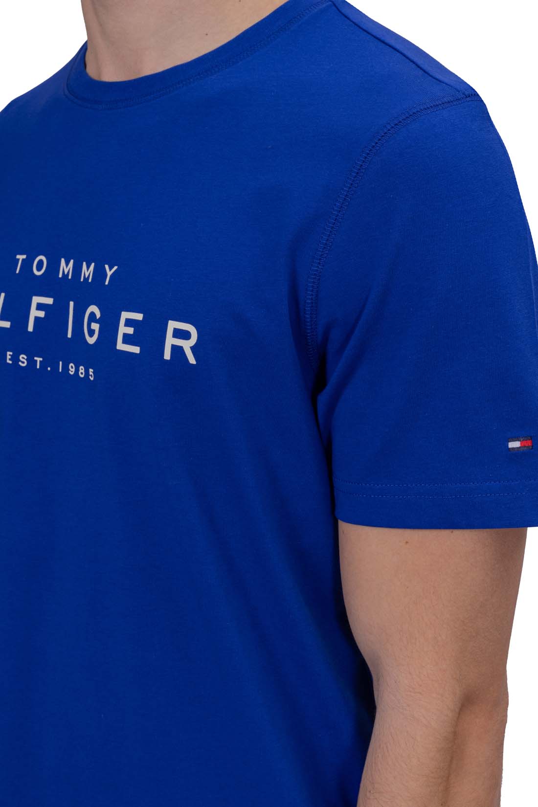 TOMMY HILFIGER - Men's regular T-shirt with printed logo  - Size 3XL-12
