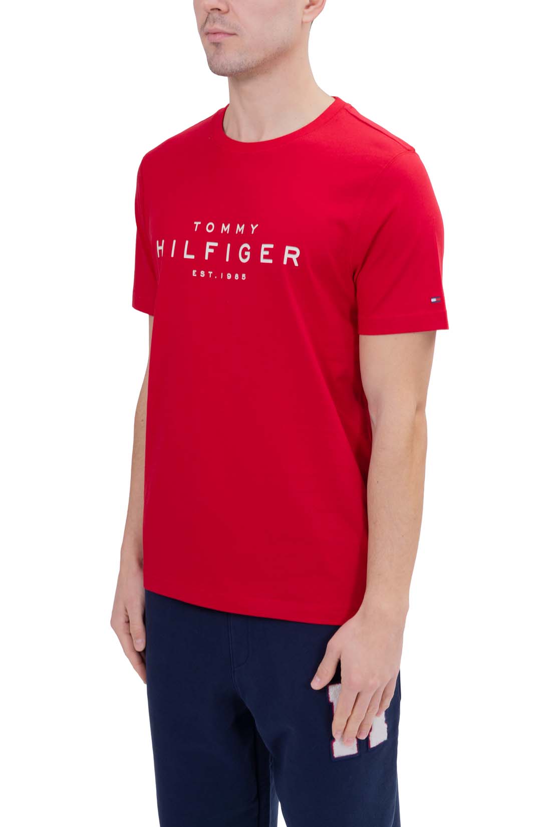 TOMMY HILFIGER - Men's regular T-shirt with printed logo  - Size 3XL-25