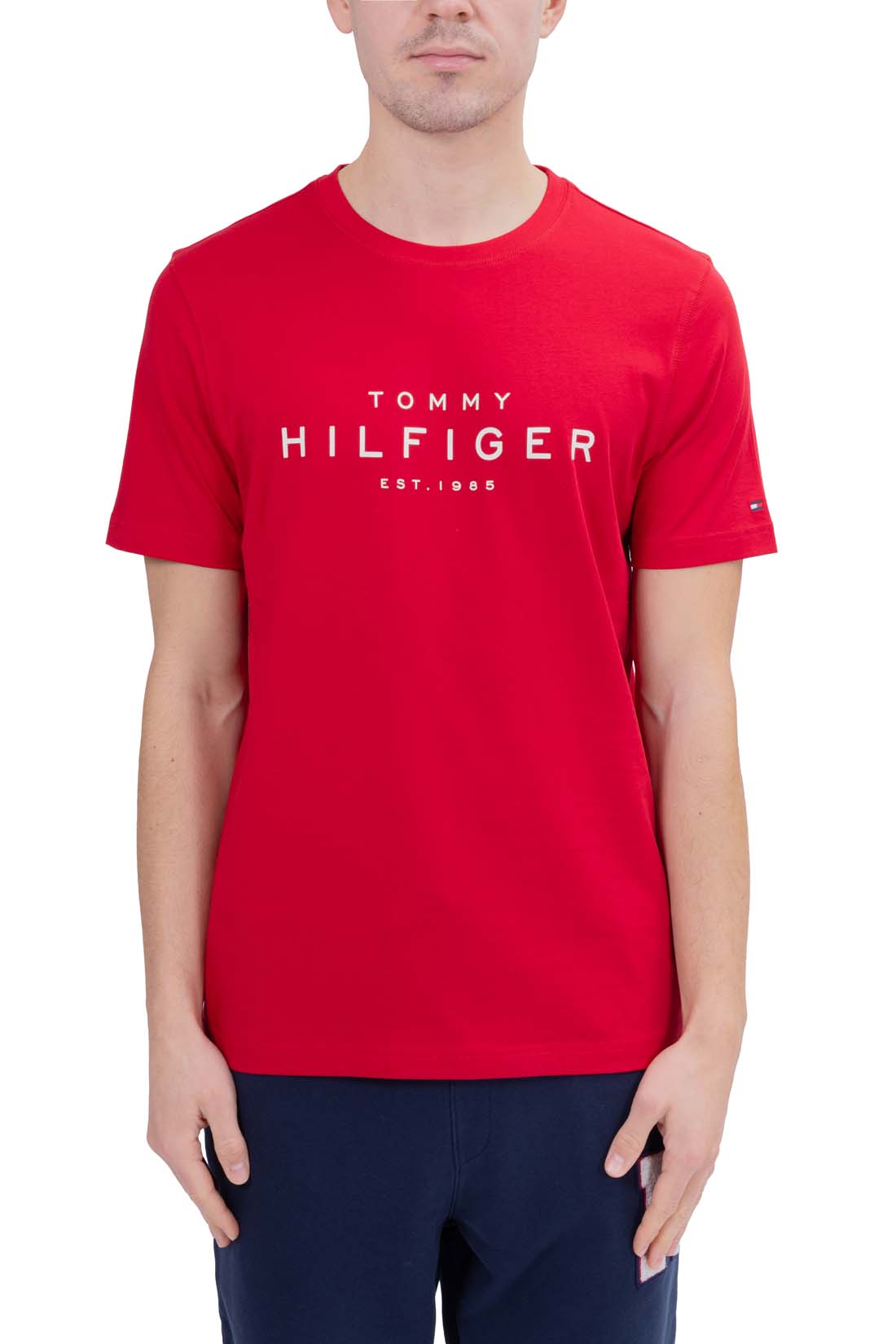 TOMMY HILFIGER - Men's regular T-shirt with printed logo  - Size 3XL-27