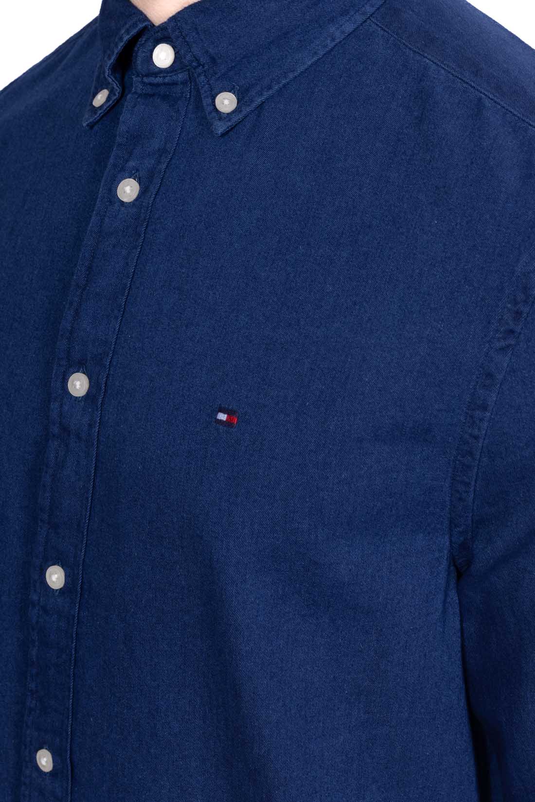 TOMMY HILFIGER - Men's regular chambray shirt  - Size 3XL-20