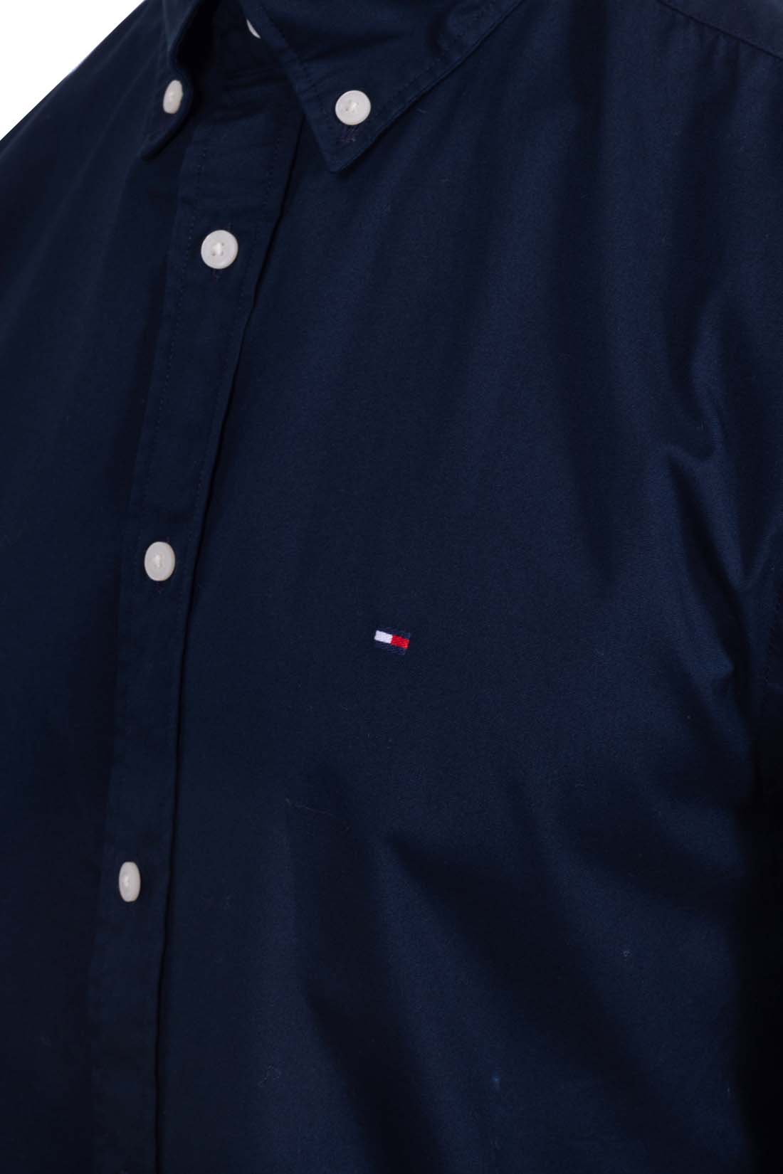 TOMMY HILFIGER - Men's regular poplin shirt  - Size XXL