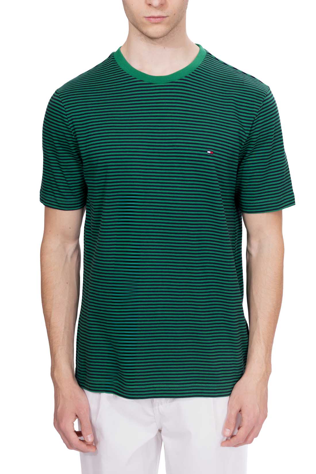 TOMMY HILFIGER - Men's T-shirt in recycled cotton-23