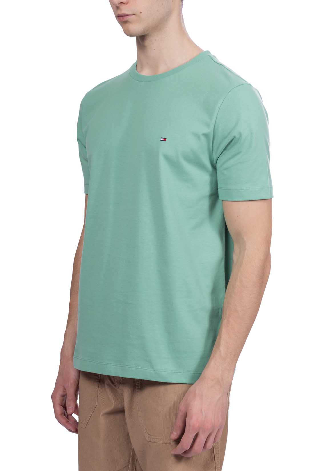 TOMMY HILFIGER - Men's T-shirt in recycled cotton  - Size 3XL-1