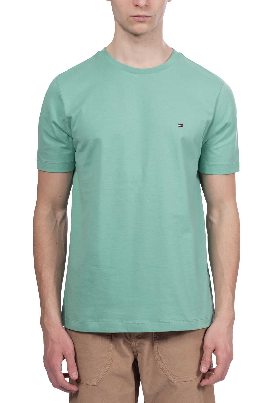 TOMMY HILFIGER - Men's T-shirt in recycled cotton  - Size 3XL-3