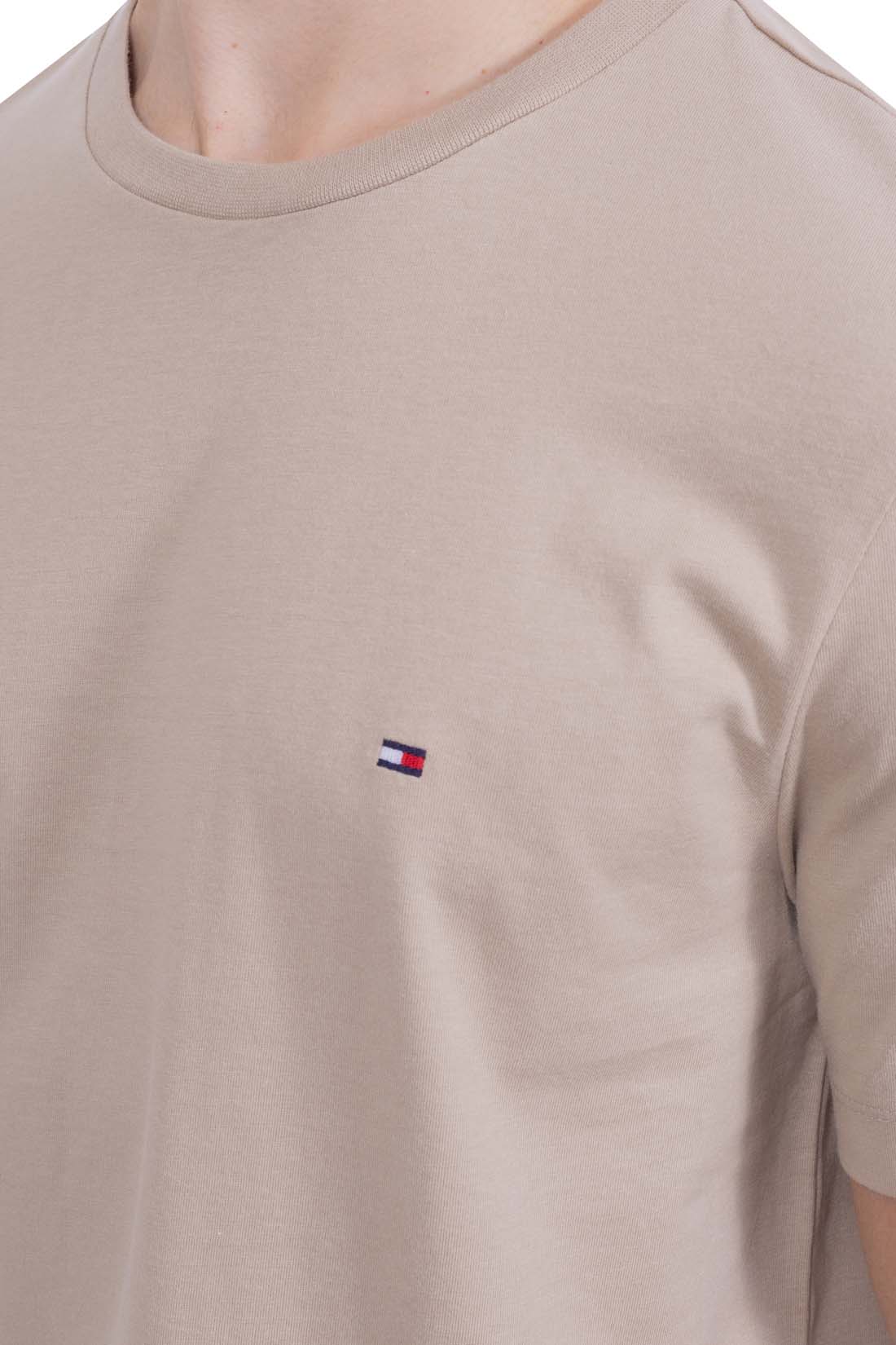 TOMMY HILFIGER - Men's T-shirt in recycled cotton  - Size 3XL-16