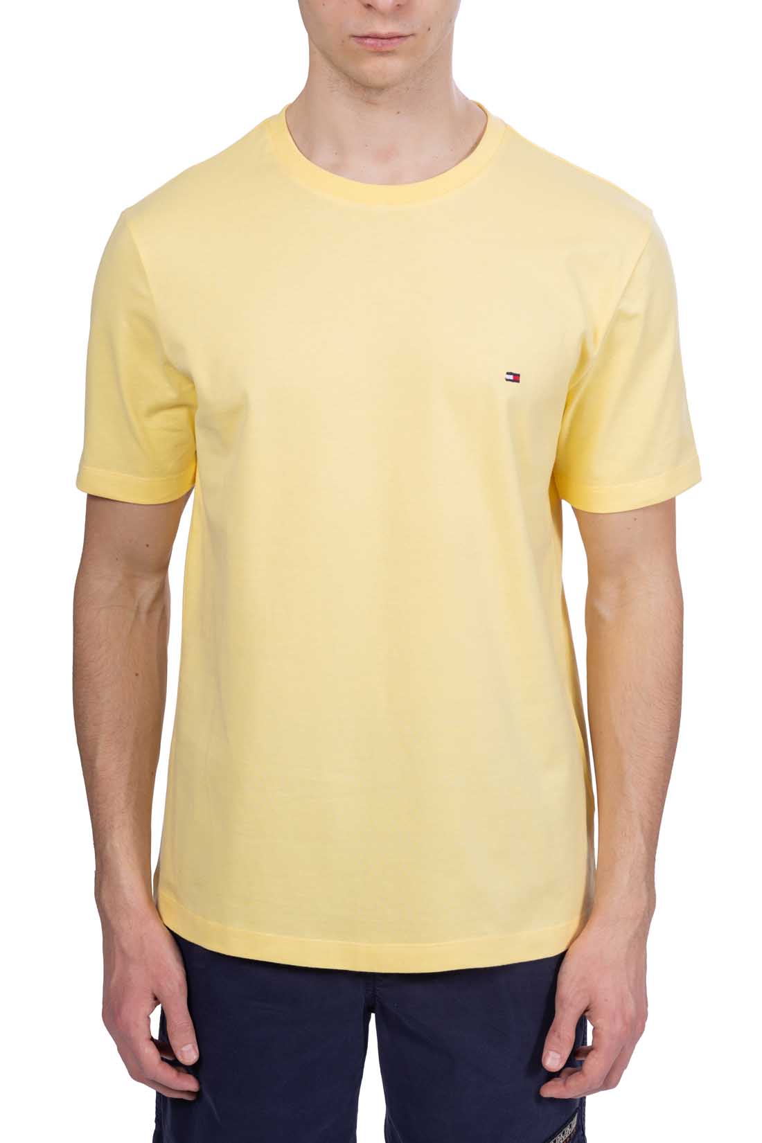 TOMMY HILFIGER - Men's T-shirt in recycled cotton-3