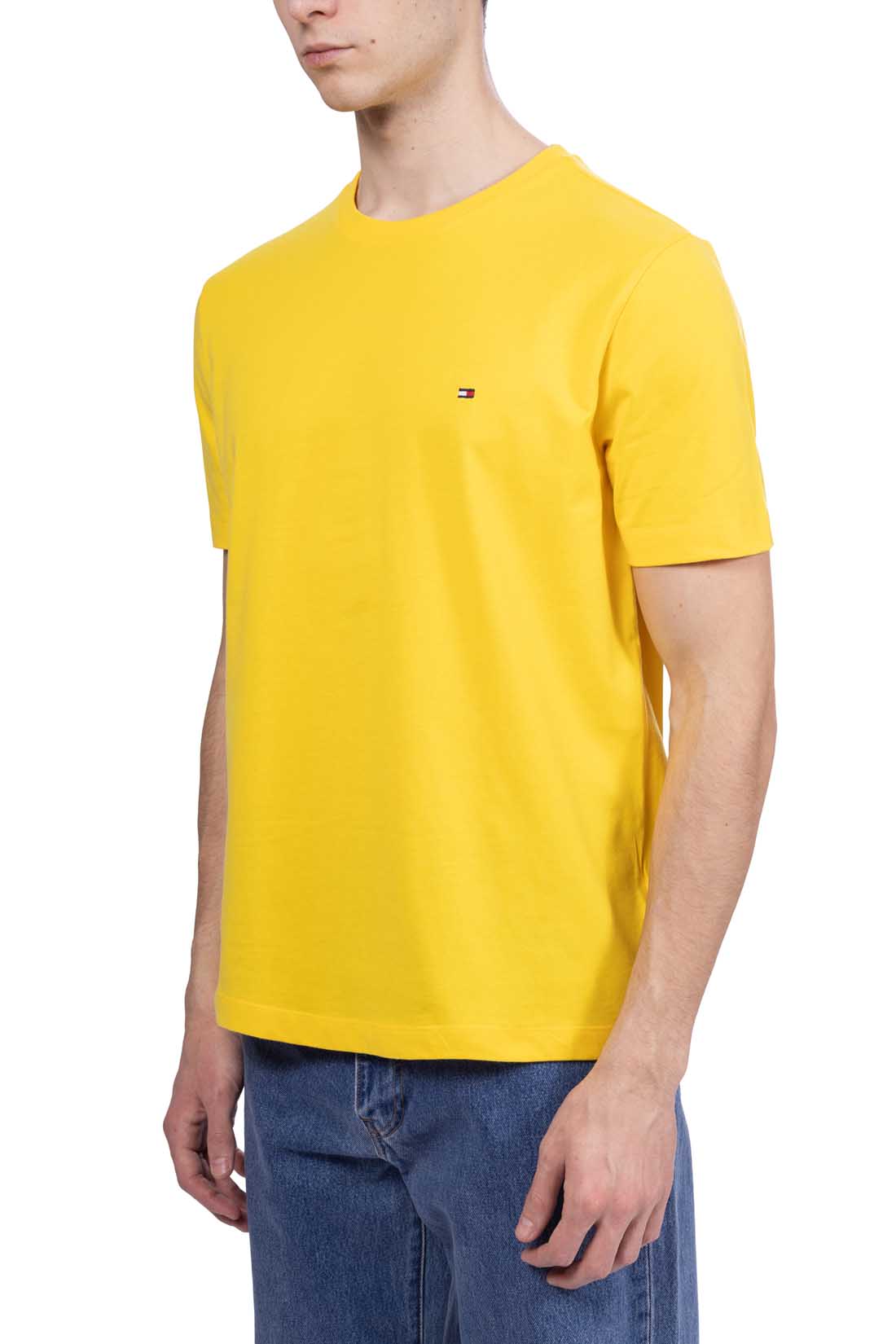 TOMMY HILFIGER - Men's T-shirt in recycled cotton  - Size 3XL-13