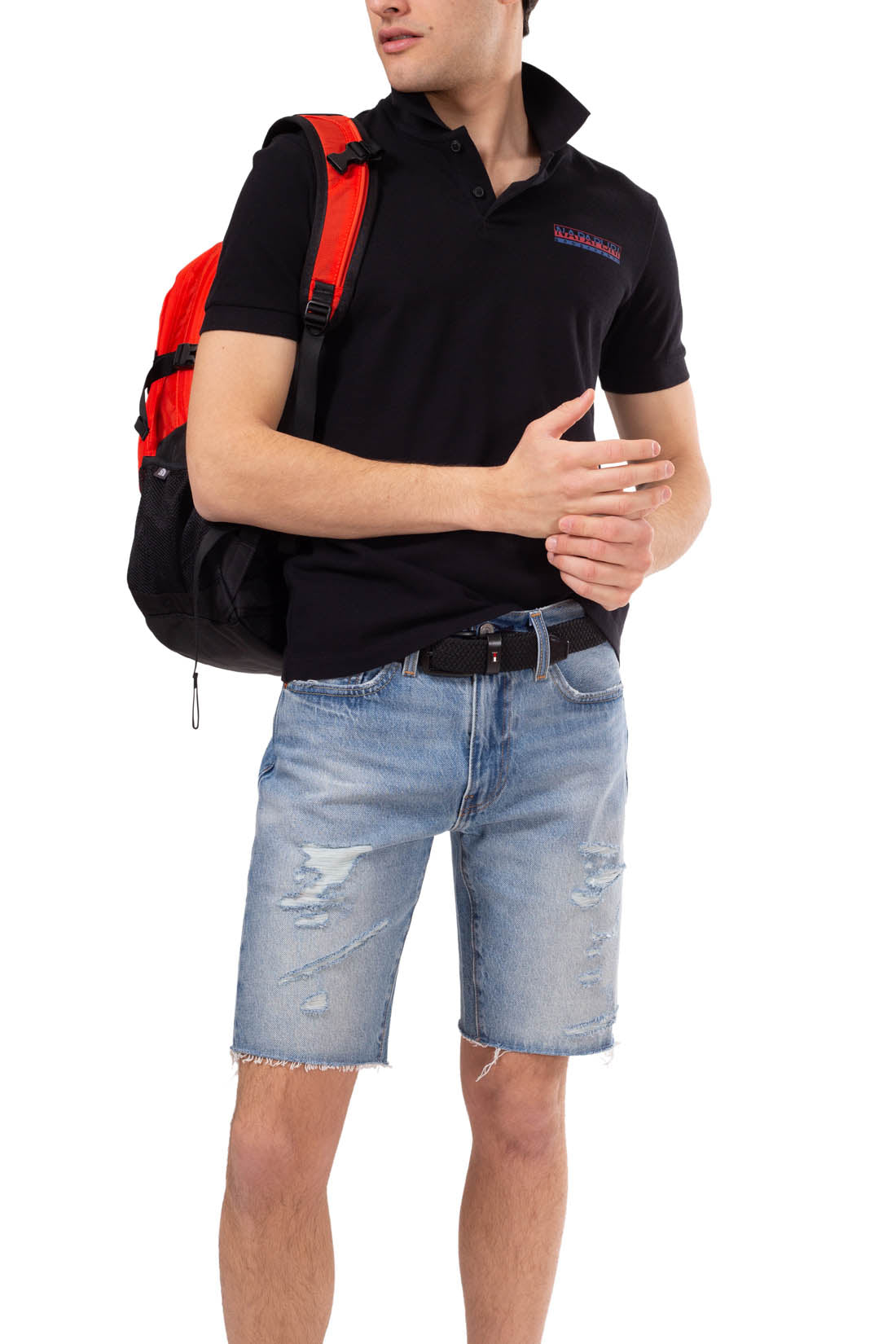 NAPAPIJRI - Men's basic logo polo shirt