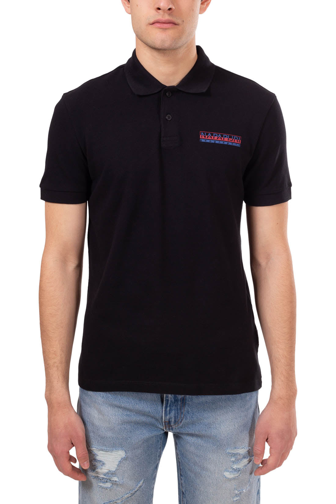 NAPAPIJRI - Men's basic logo polo shirt