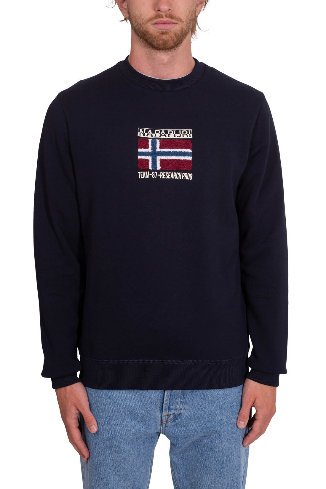 NAPAPIJRI - Men's crewneck signature sweatshirt  - Size XL-17