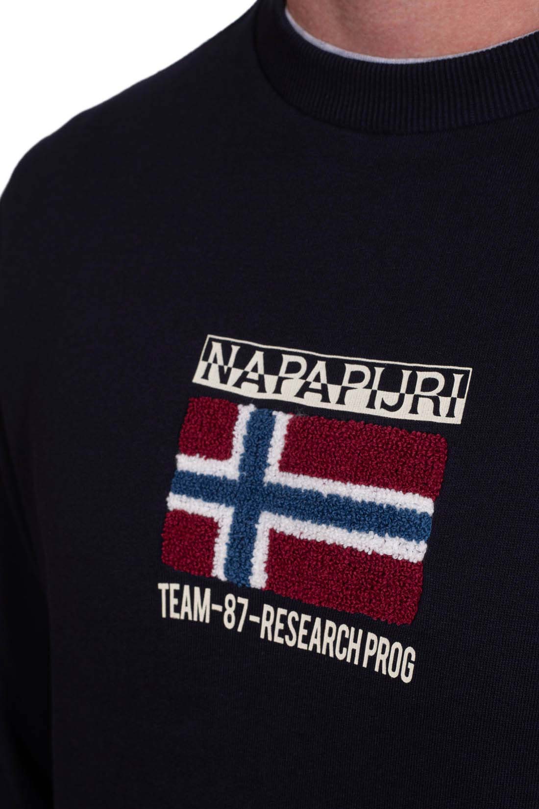 NAPAPIJRI - Men's crewneck signature sweatshirt  - Size XL-16