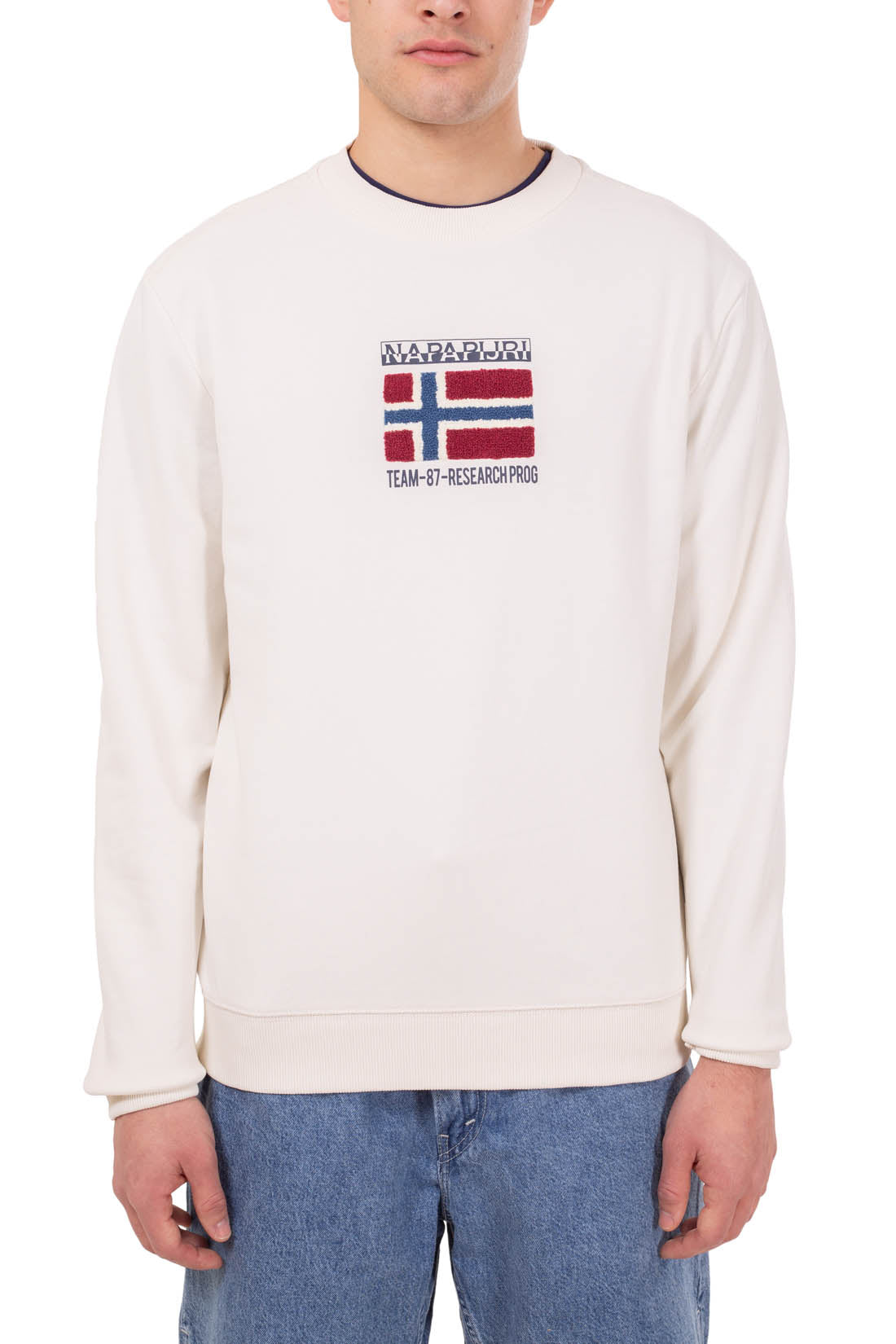 NAPAPIJRI - Men's crewneck signature sweatshirt  - Size XL-21