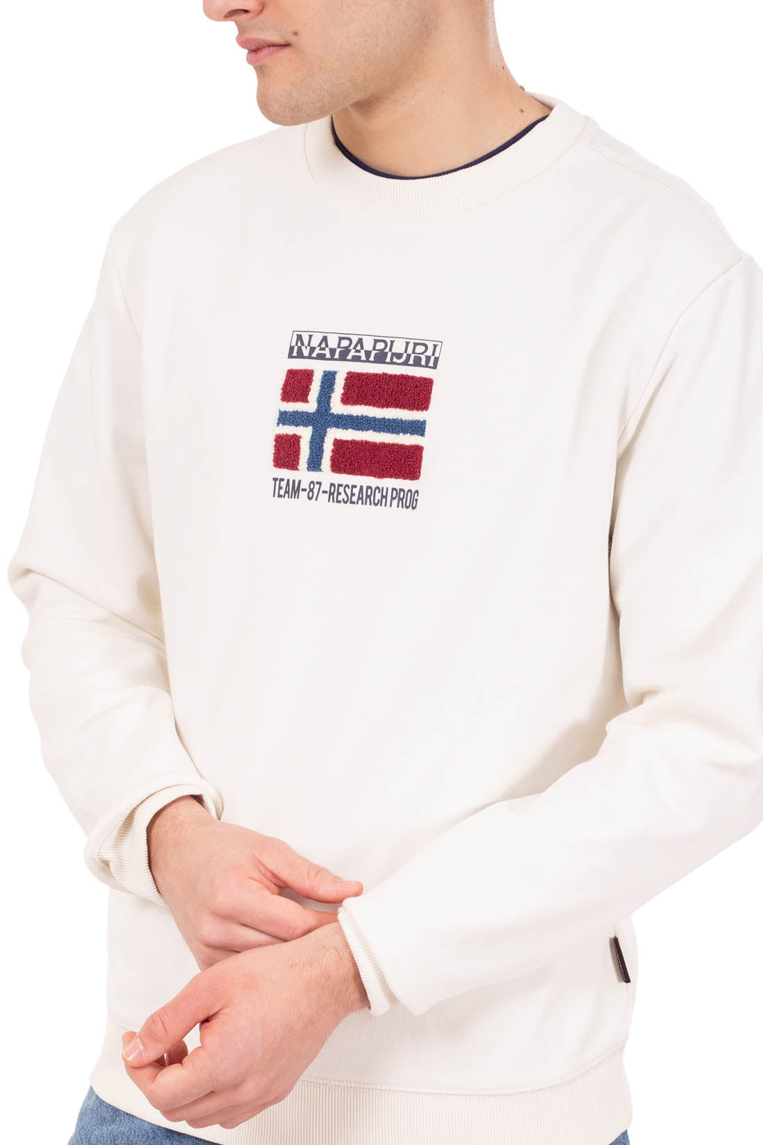 NAPAPIJRI - Men's crewneck signature sweatshirt  - Size XL-20