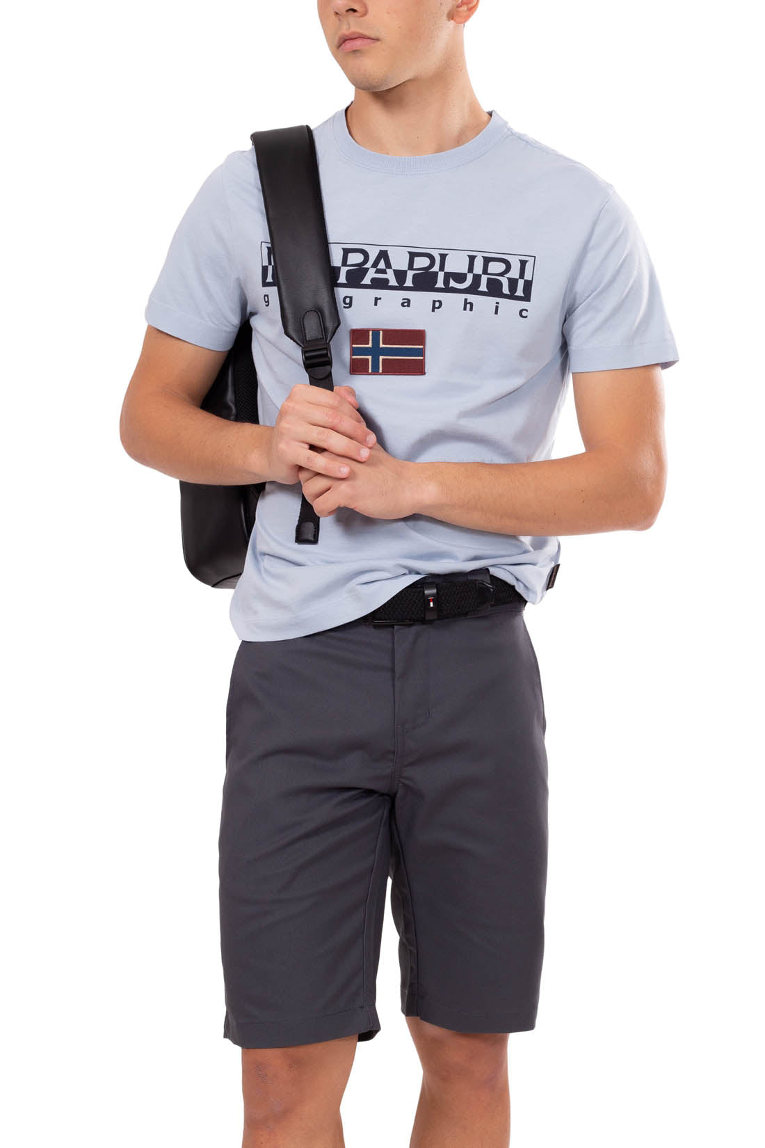 NAPAPIJRI - Men's essential signature T-shirt-7