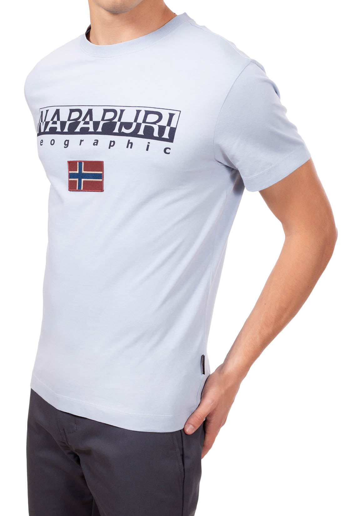 NAPAPIJRI - Men's essential signature T-shirt-4