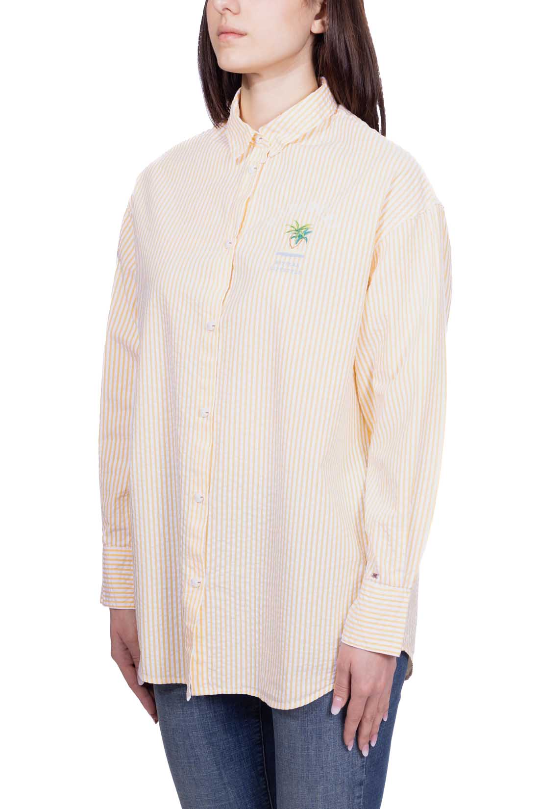 NAPAPIJRI - Women's Fete shirt in striped seersucker-8