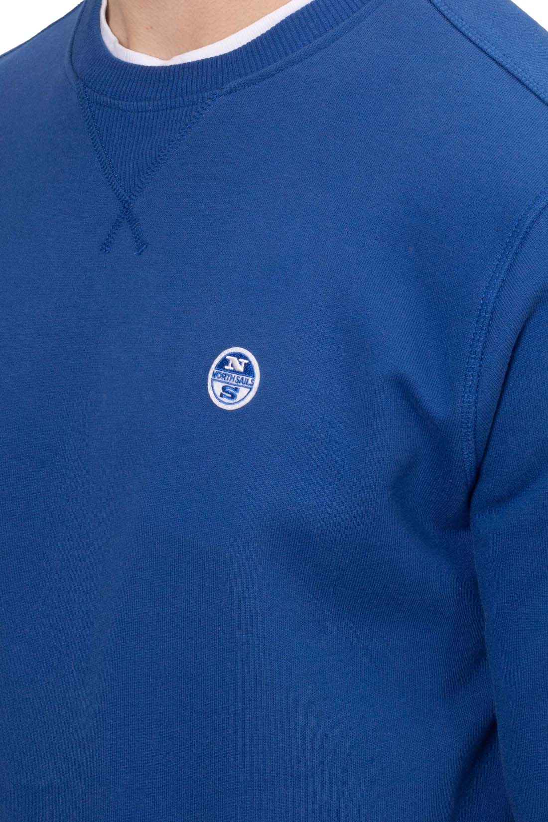 NORTH SAILS - Men's winter crewneck sweatshirt with logo  - Size 3XL-4