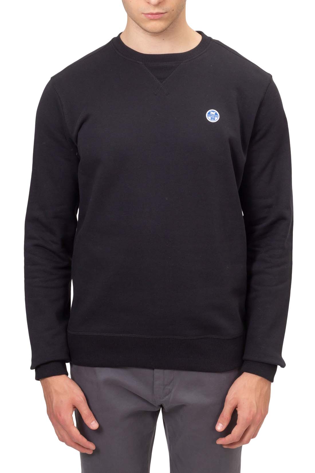 NORTH SAILS - Men's winter crewneck sweatshirt with logo  - Size 3XL-21
