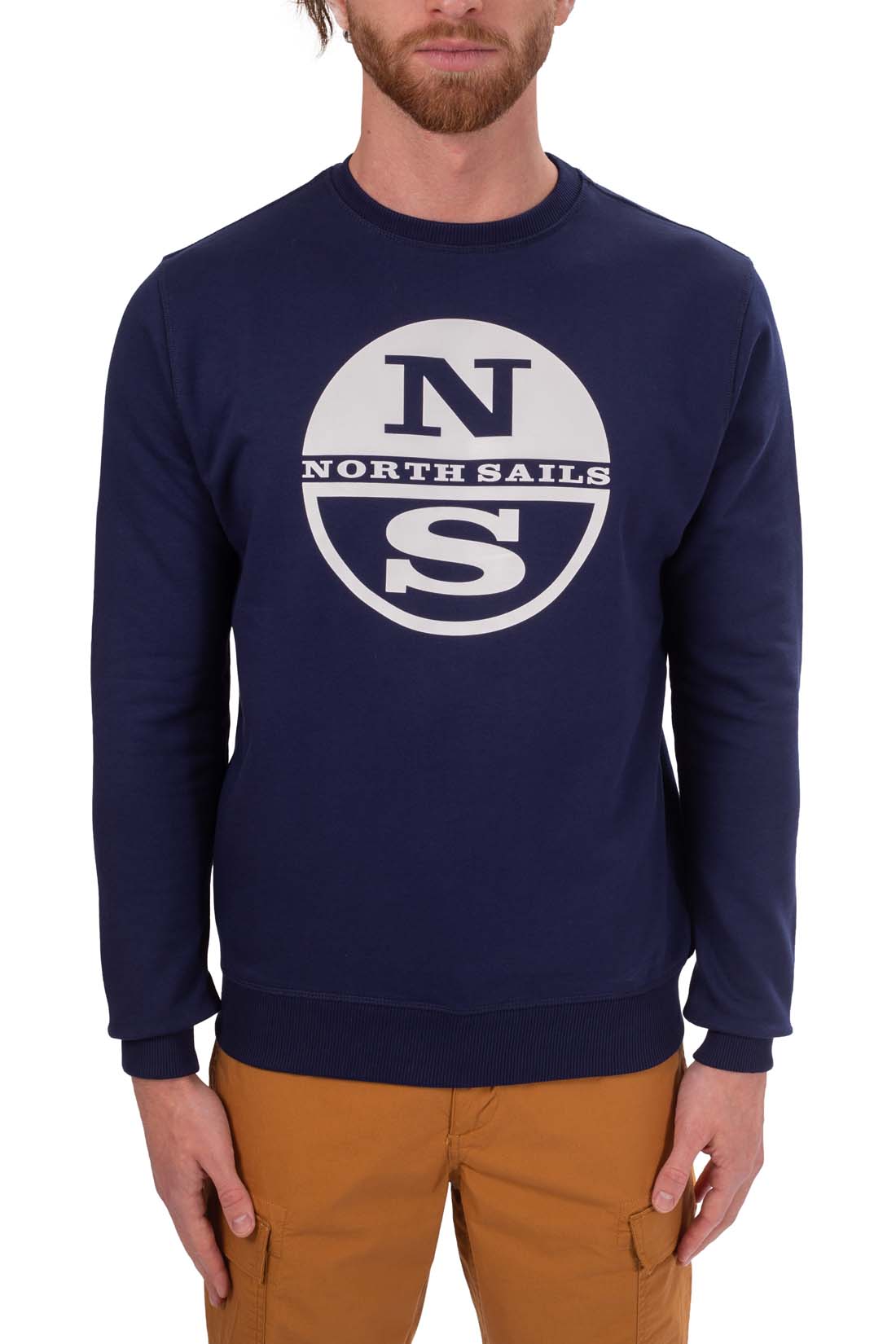 NORTH SAILS - Men's crewneck sweatshirt with logo  - Size XXL-16