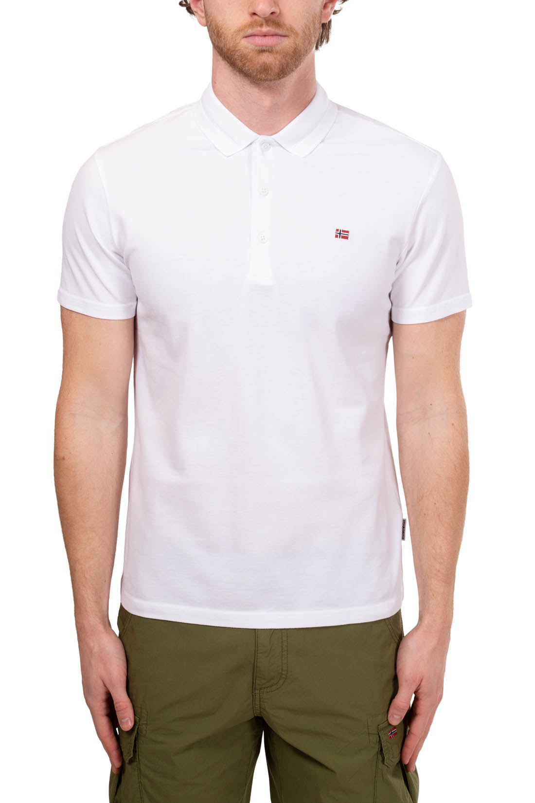 NAPAPIJRI - Men's logo patch polo shirt - Size-7