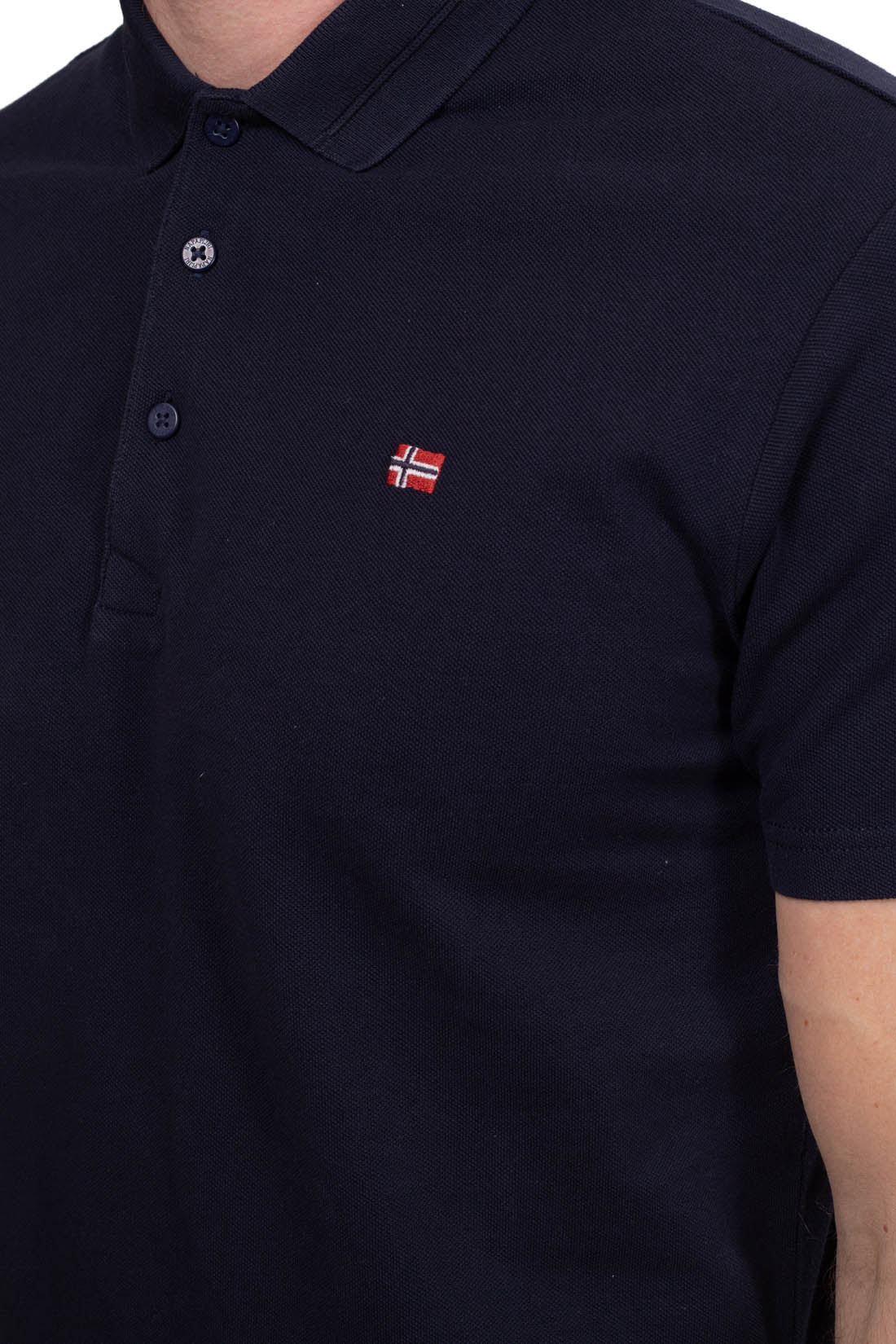 NAPAPIJRI - Men's logo patch polo shirt - Size-20