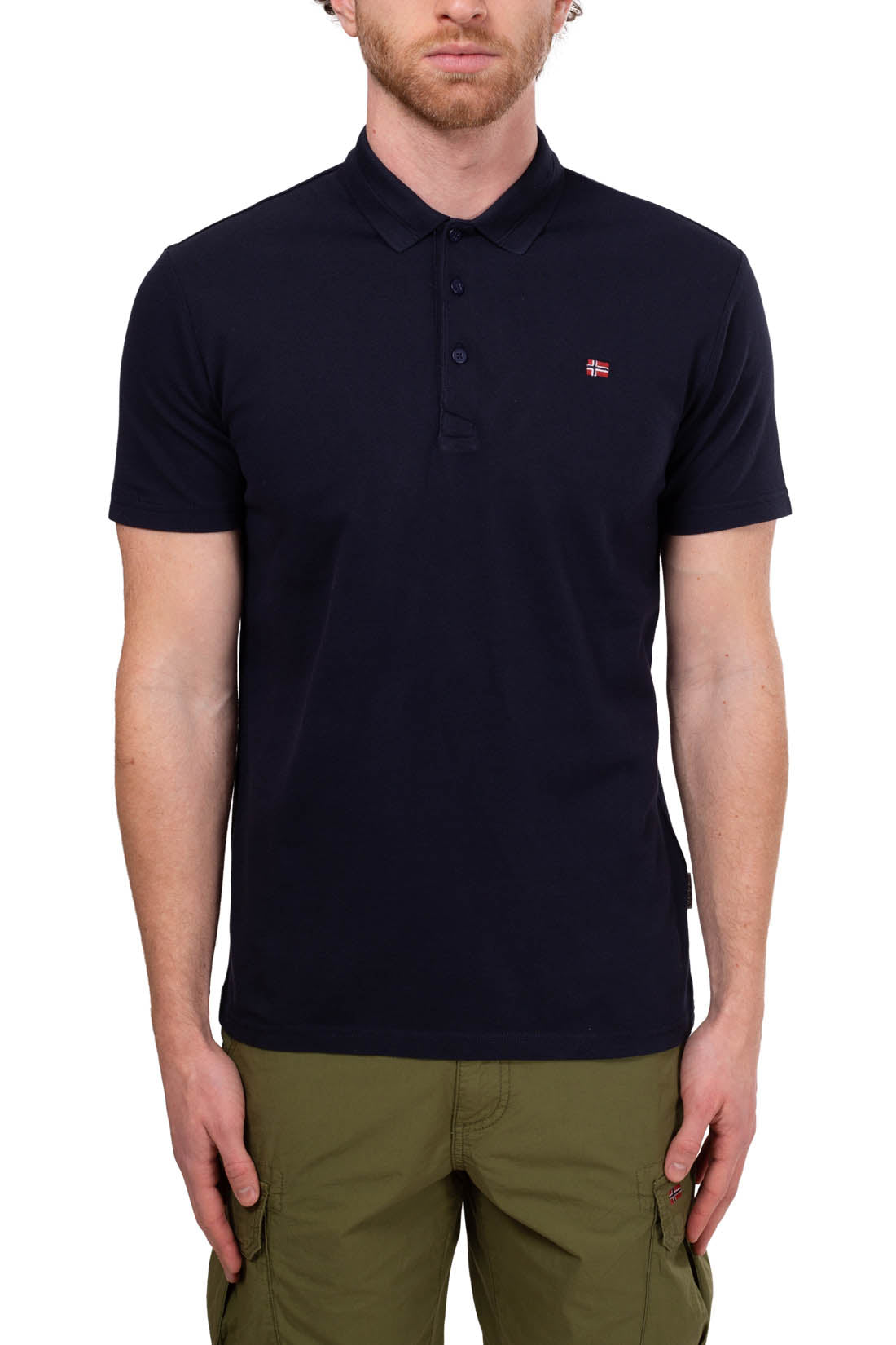 NAPAPIJRI - Men's logo patch polo shirt - Size-19