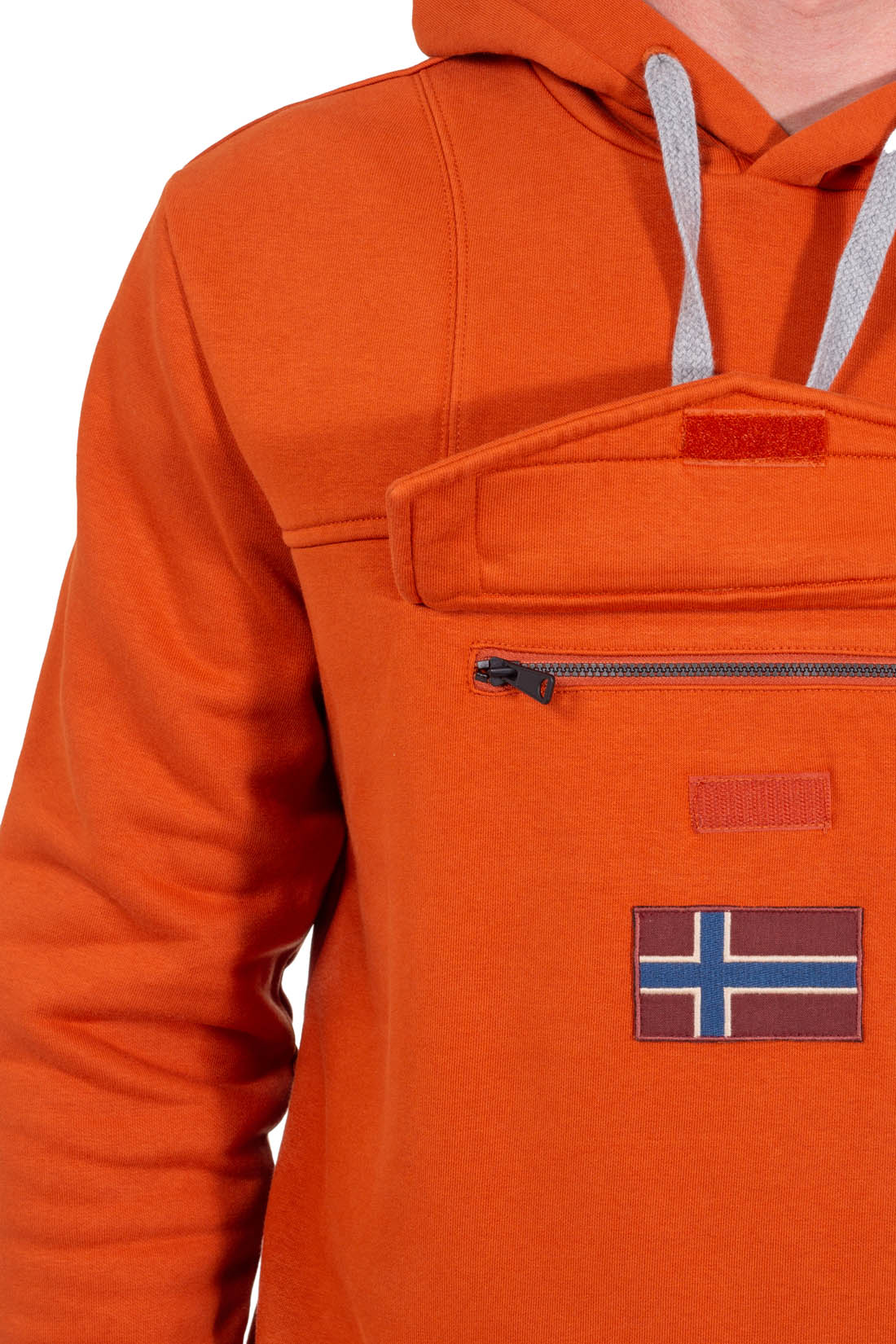 NAPAPIJRI - Men's Burgee hoodie with pocket  - Size XXS-11