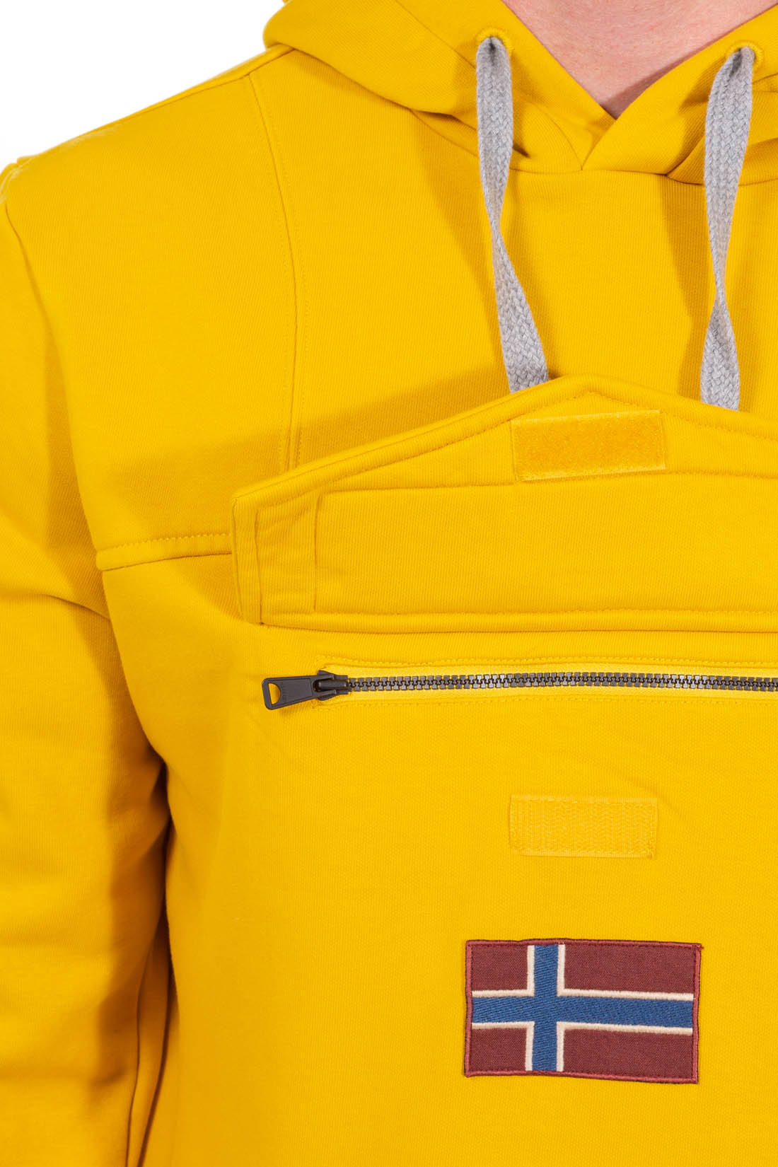 NAPAPIJRI - Men's Burgee hoodie with pocket  - Size XXS-23