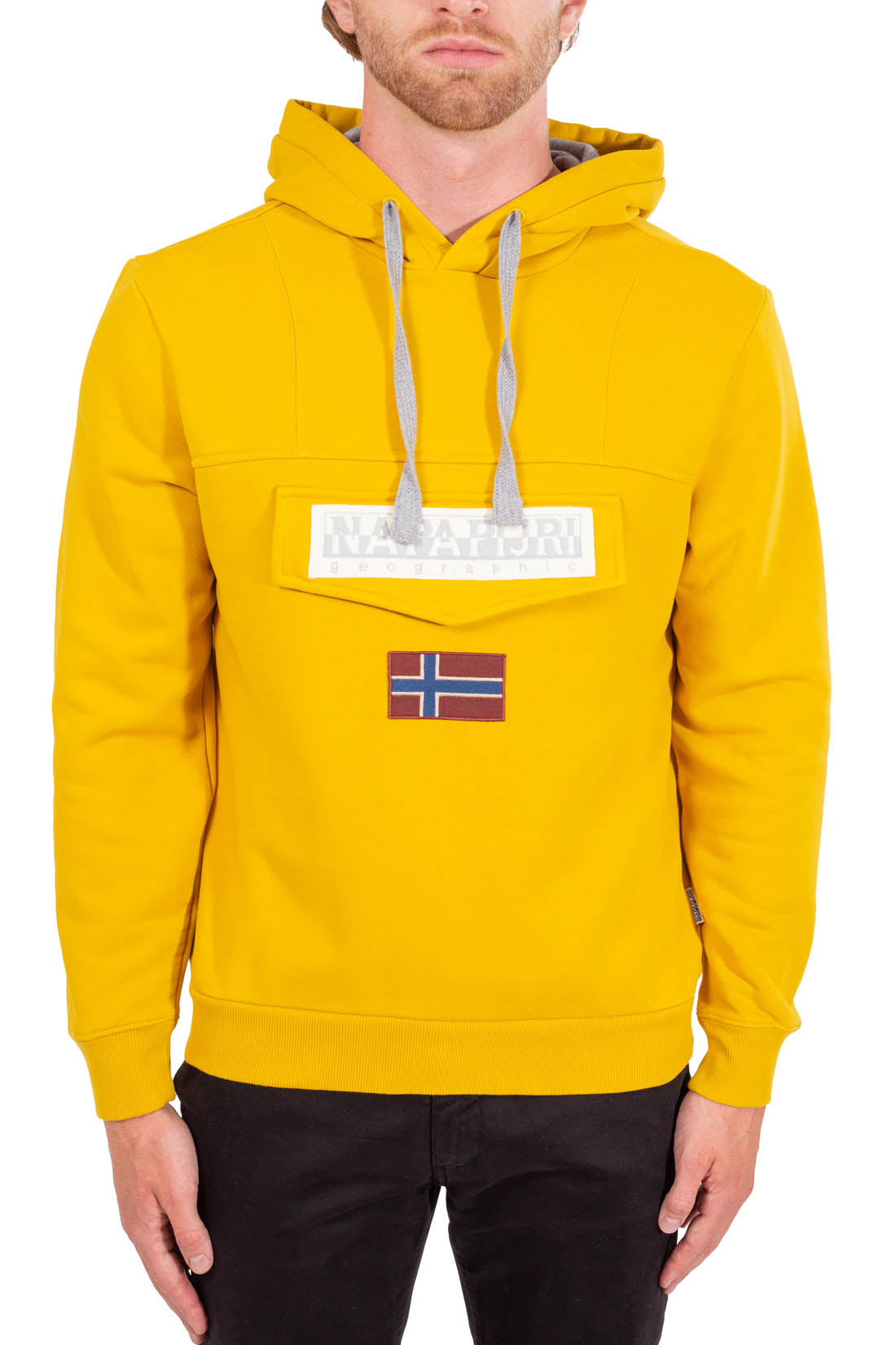 NAPAPIJRI - Men's Burgee hoodie with pocket  - Size XXS-22