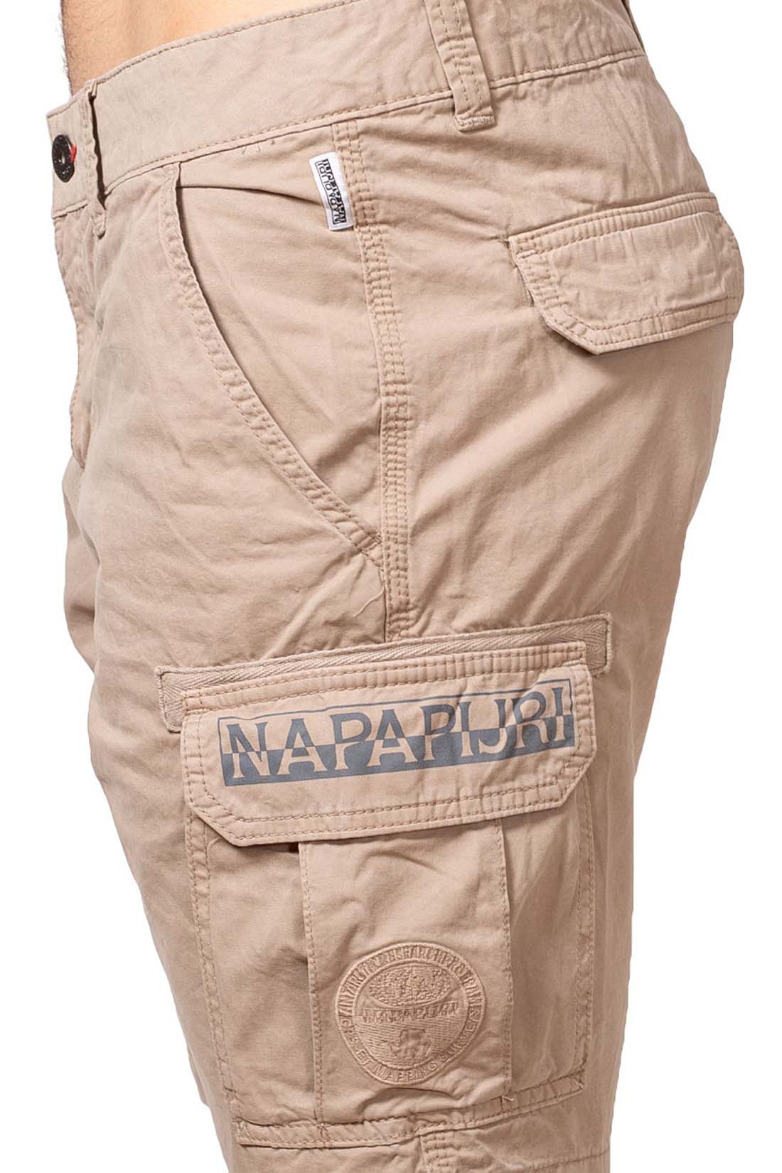 NAPAPIJRI - Men's cargo bermuda shorts with double logo  - Size 36-3