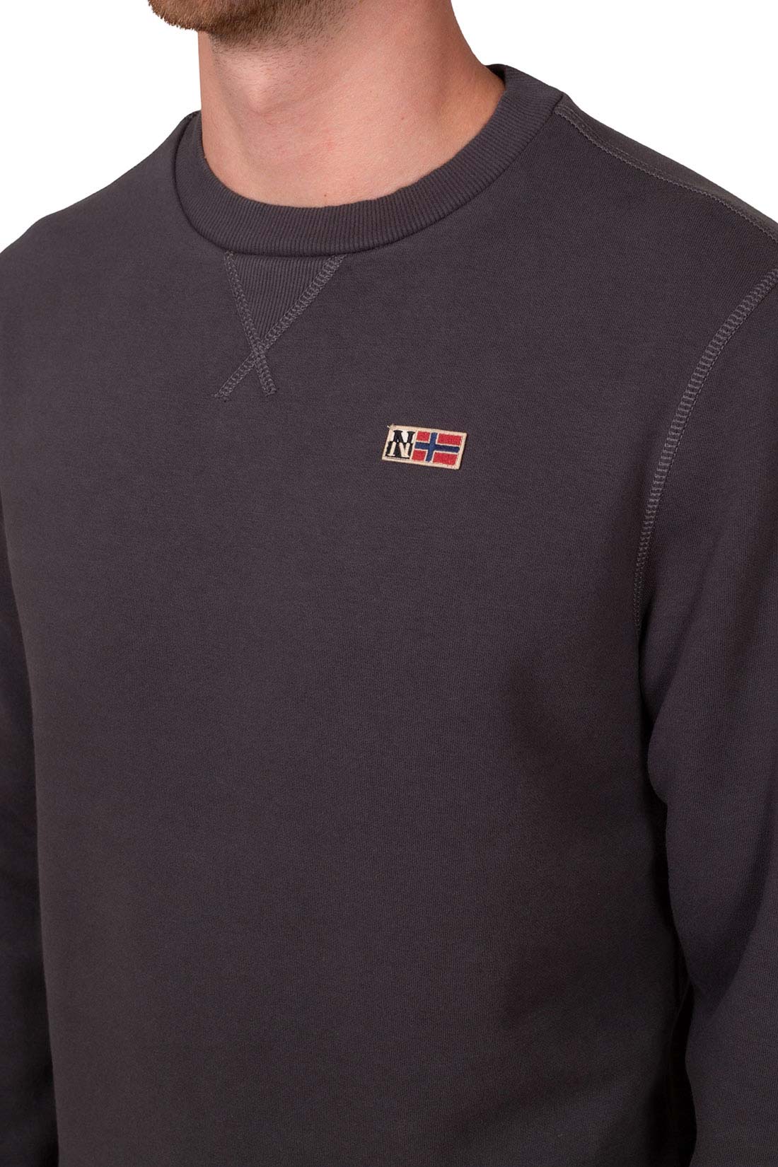 NAPAPIJRI - Men's Buri sweatshirt with logo badge - Size XXL-38