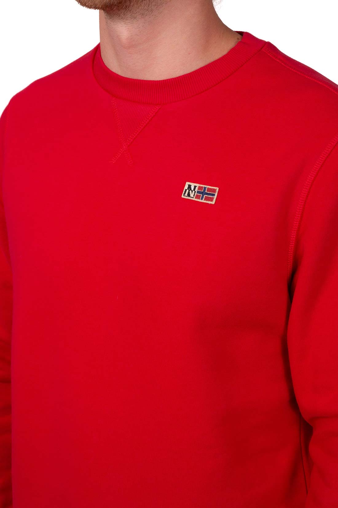 NAPAPIJRI - Men's Buri sweatshirt with logo badge - Size XXL-53