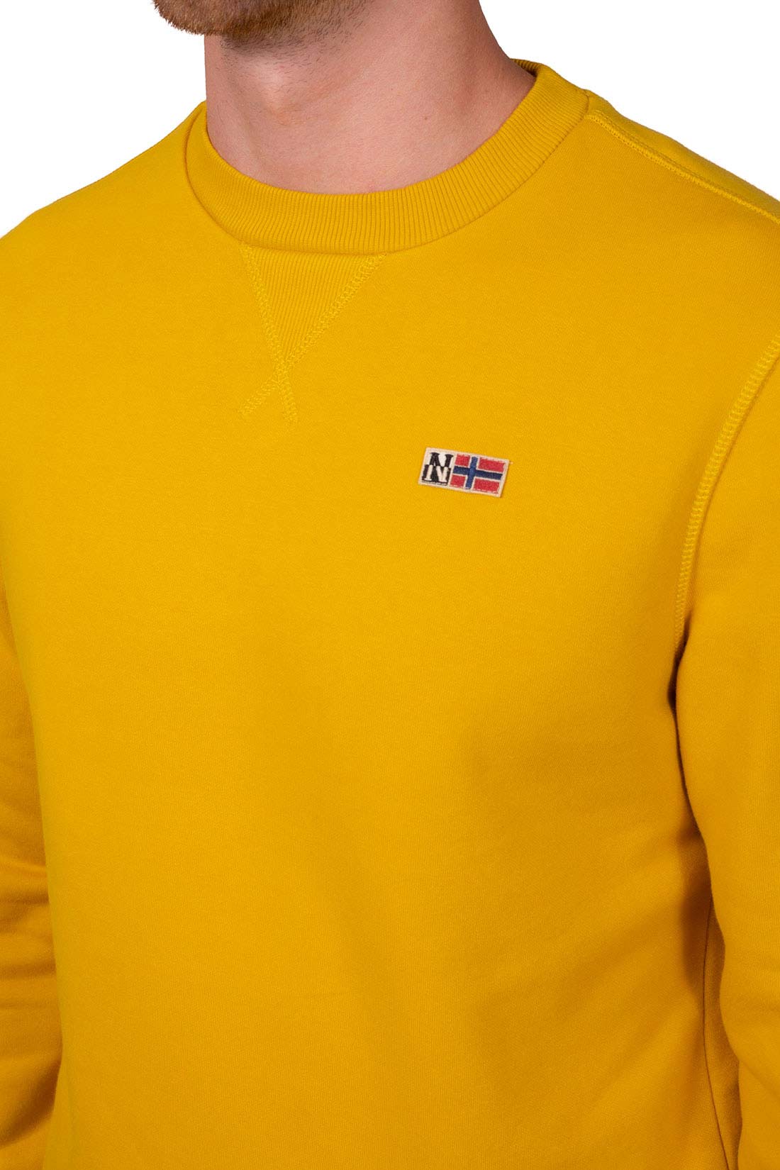 NAPAPIJRI - Men's Buri sweatshirt with logo badge - Size XXL-56