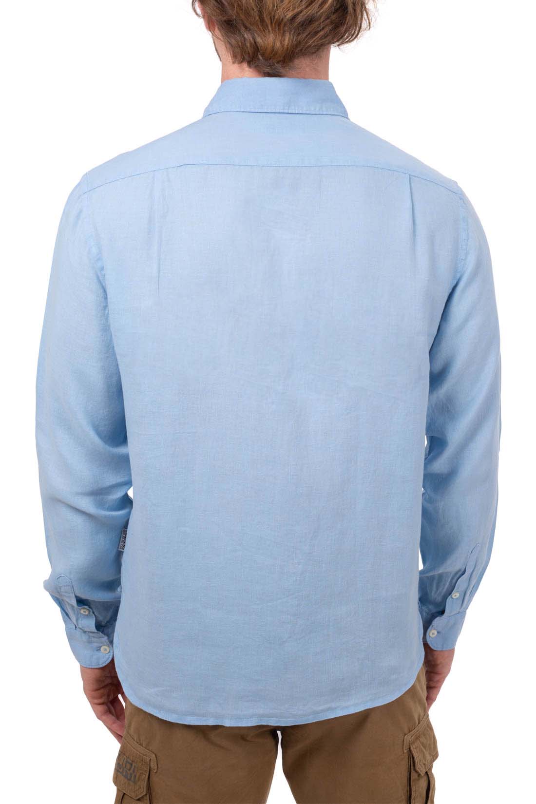 NAPAPIJRI - Men's linen Gilbert shirt  - Size 3XL-18