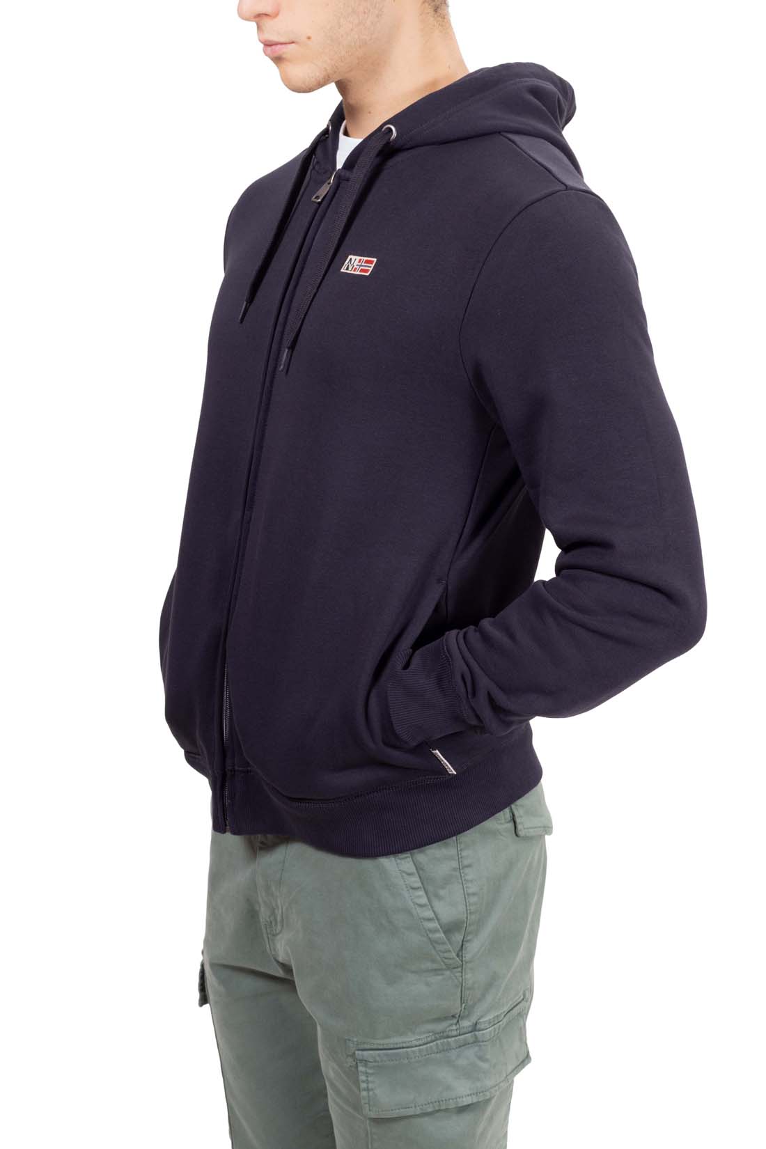 NAPAPIJRI - Men's winter Buri sweatshirt with zip - Size XL-15