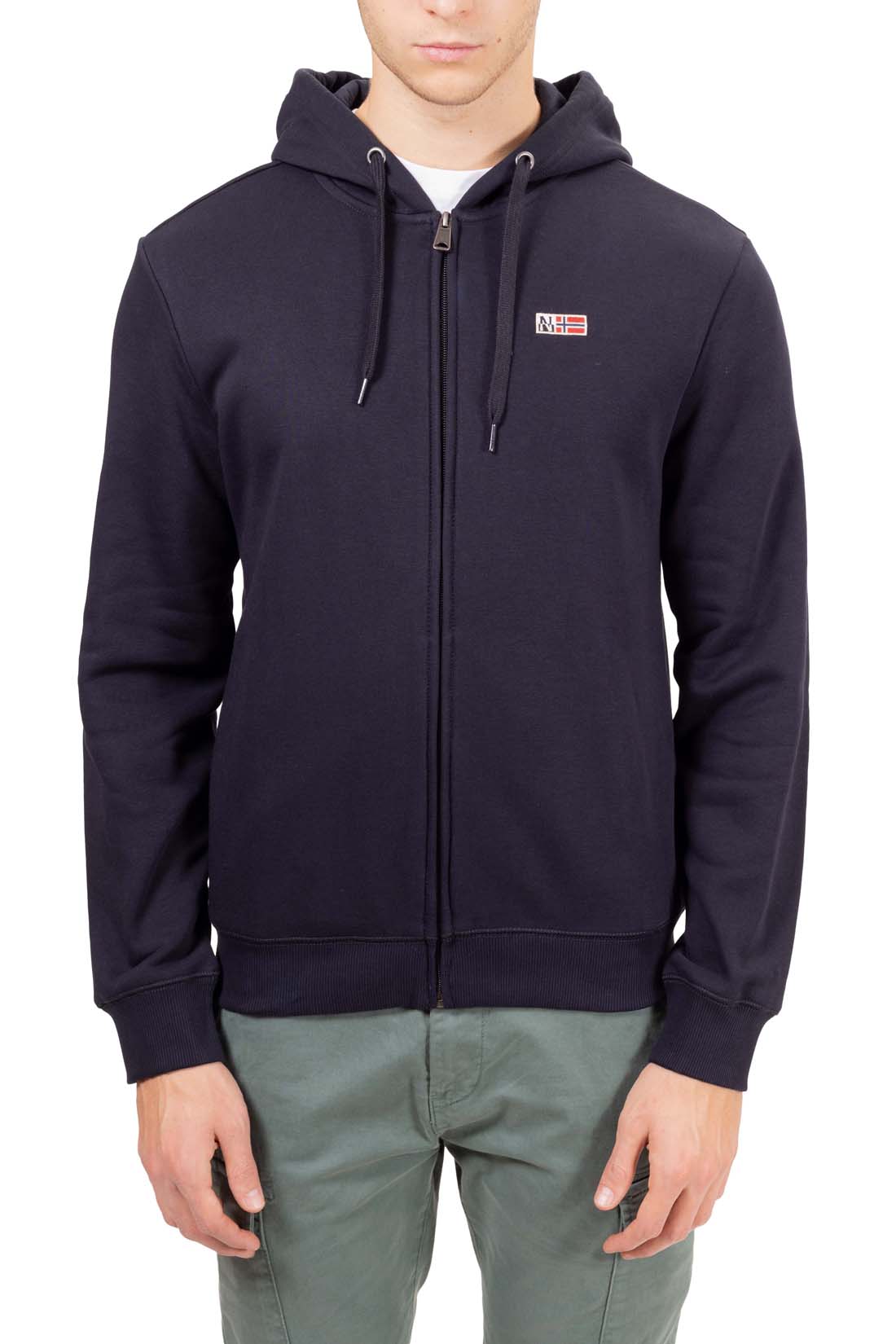 NAPAPIJRI - Men's winter Buri sweatshirt with zip - Size XL-5