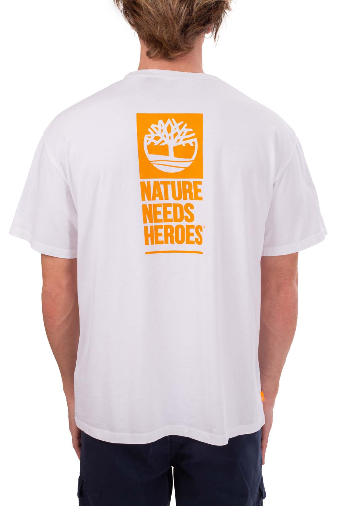 TIMBERLAND - Men's T-shirt with contrasting NNH print-3