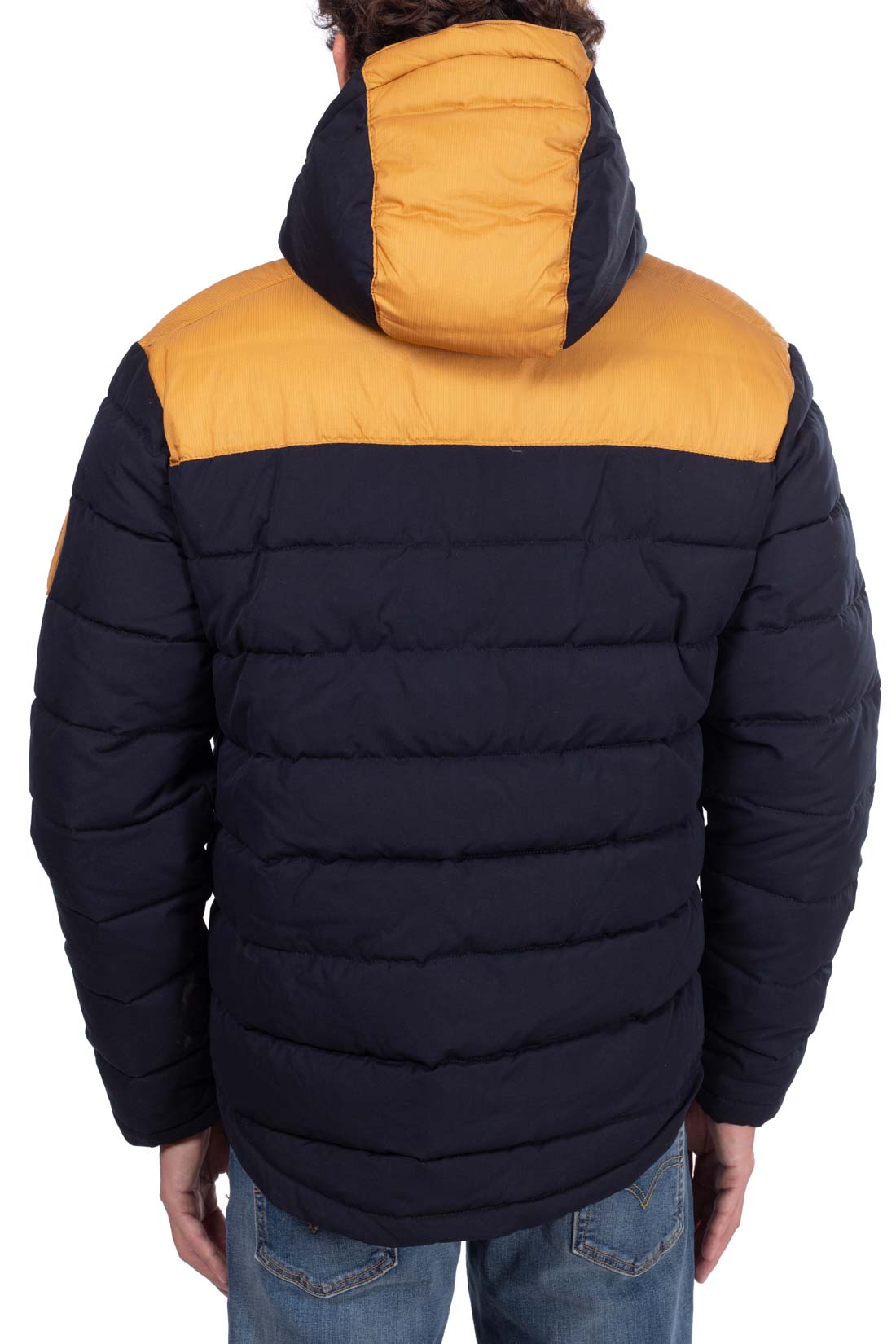 TIMBERLAND - Men's down jacket with logo patch  - Size XL