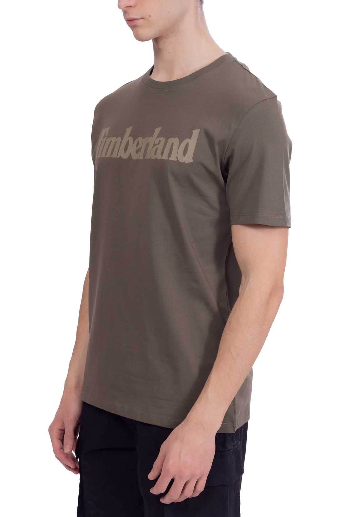 TIMBERLAND - Men's T-shirt with linear logo  - Size 3XL-21