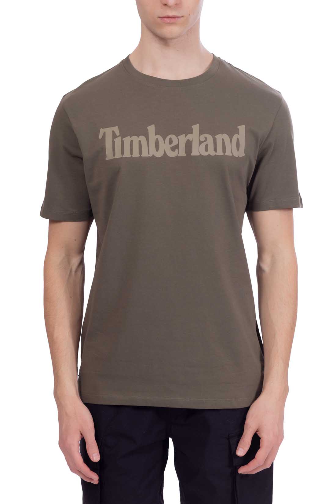 TIMBERLAND - Men's T-shirt with linear logo  - Size 3XL-23