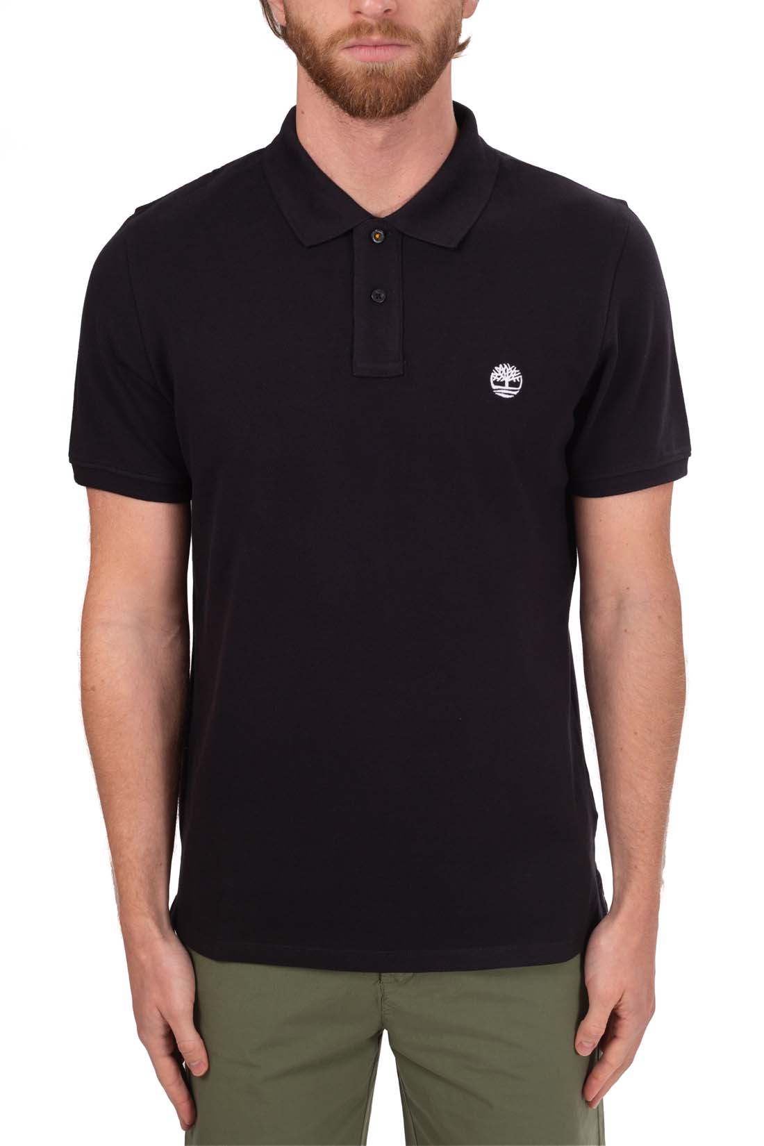 TIMBERLAND - Men's regular polo shirt with logo  - Size XXL-1
