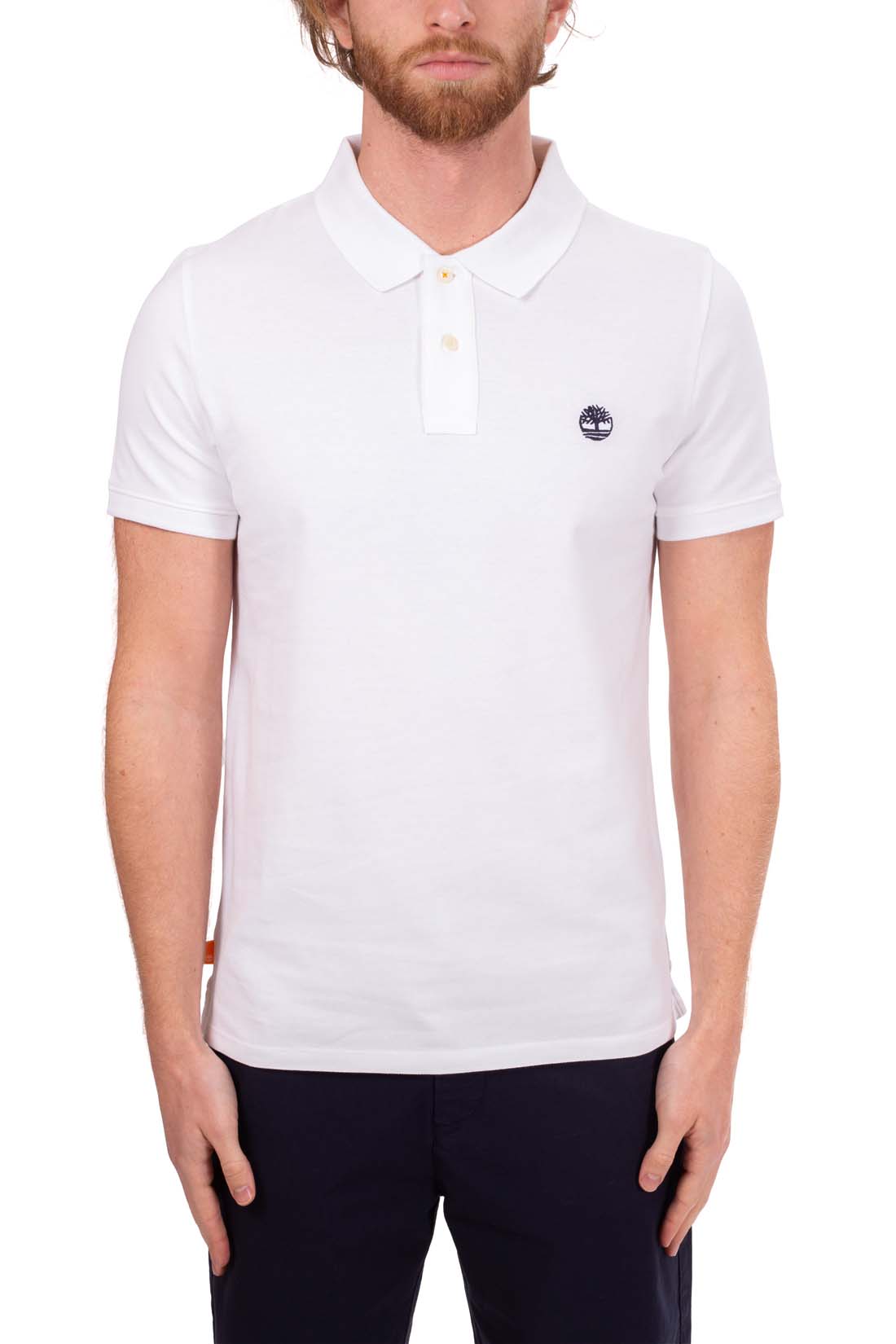 TIMBERLAND - Men's regular polo shirt with logo  - Size XXL-52