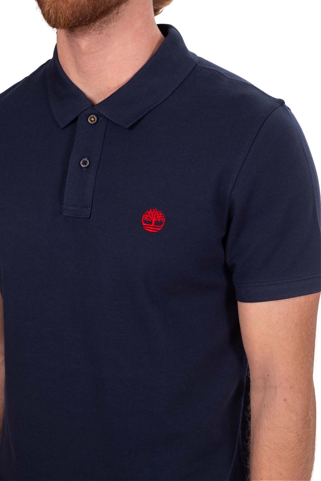 TIMBERLAND - Men's regular polo shirt with logo  - Size XXL-20