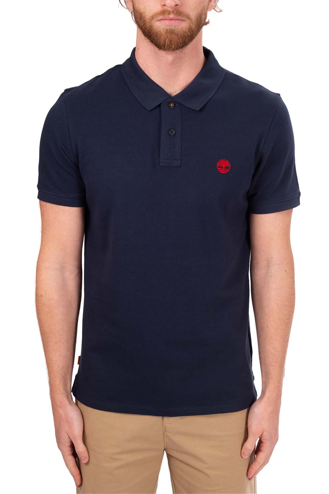 TIMBERLAND - Men's regular polo shirt with logo  - Size XXL-22