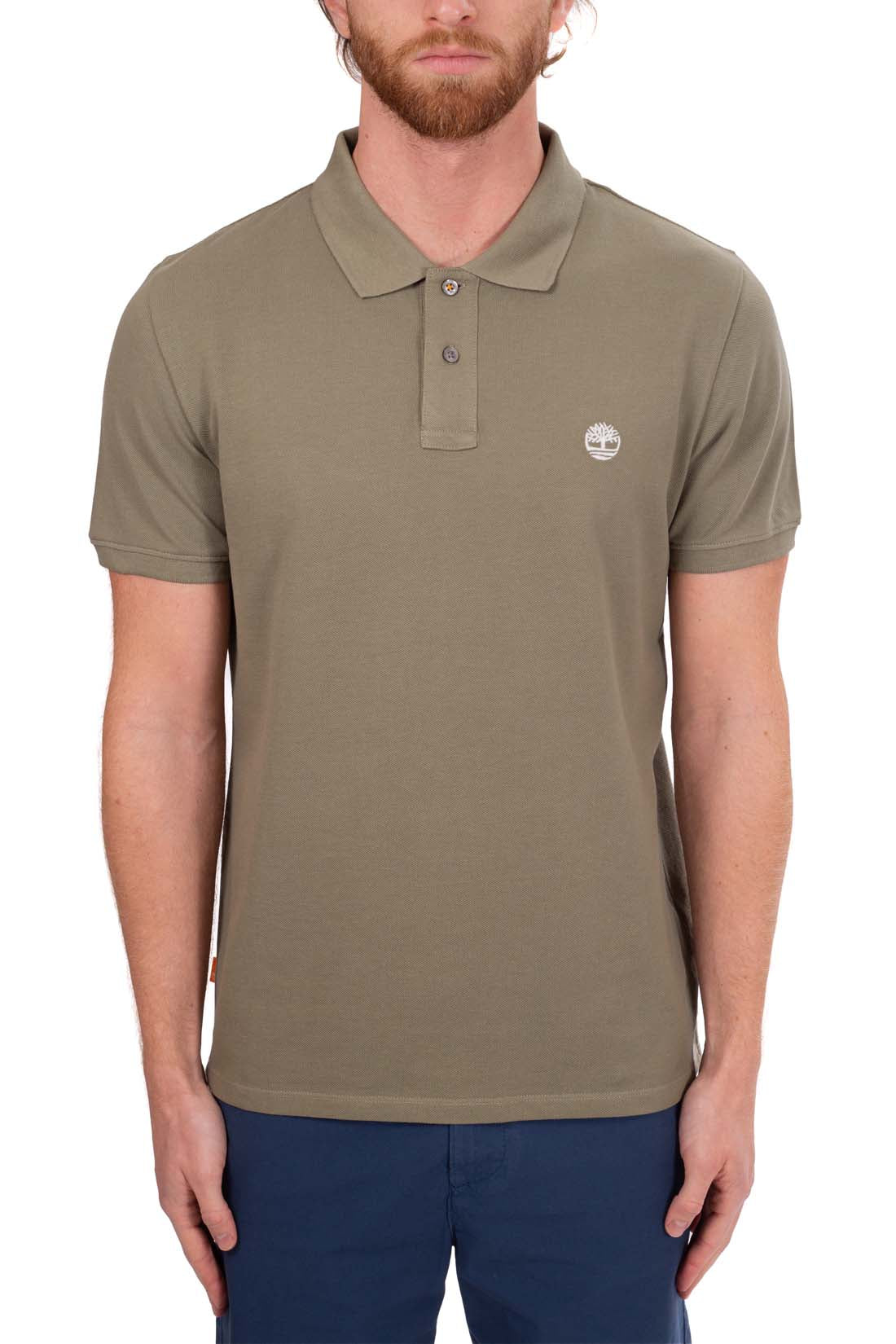 TIMBERLAND - Men's regular polo shirt with logo  - Size XXL-25