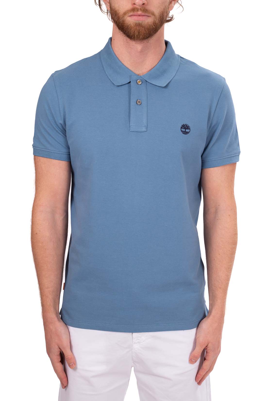 TIMBERLAND - Men's regular polo shirt with logo  - Size XXL-55