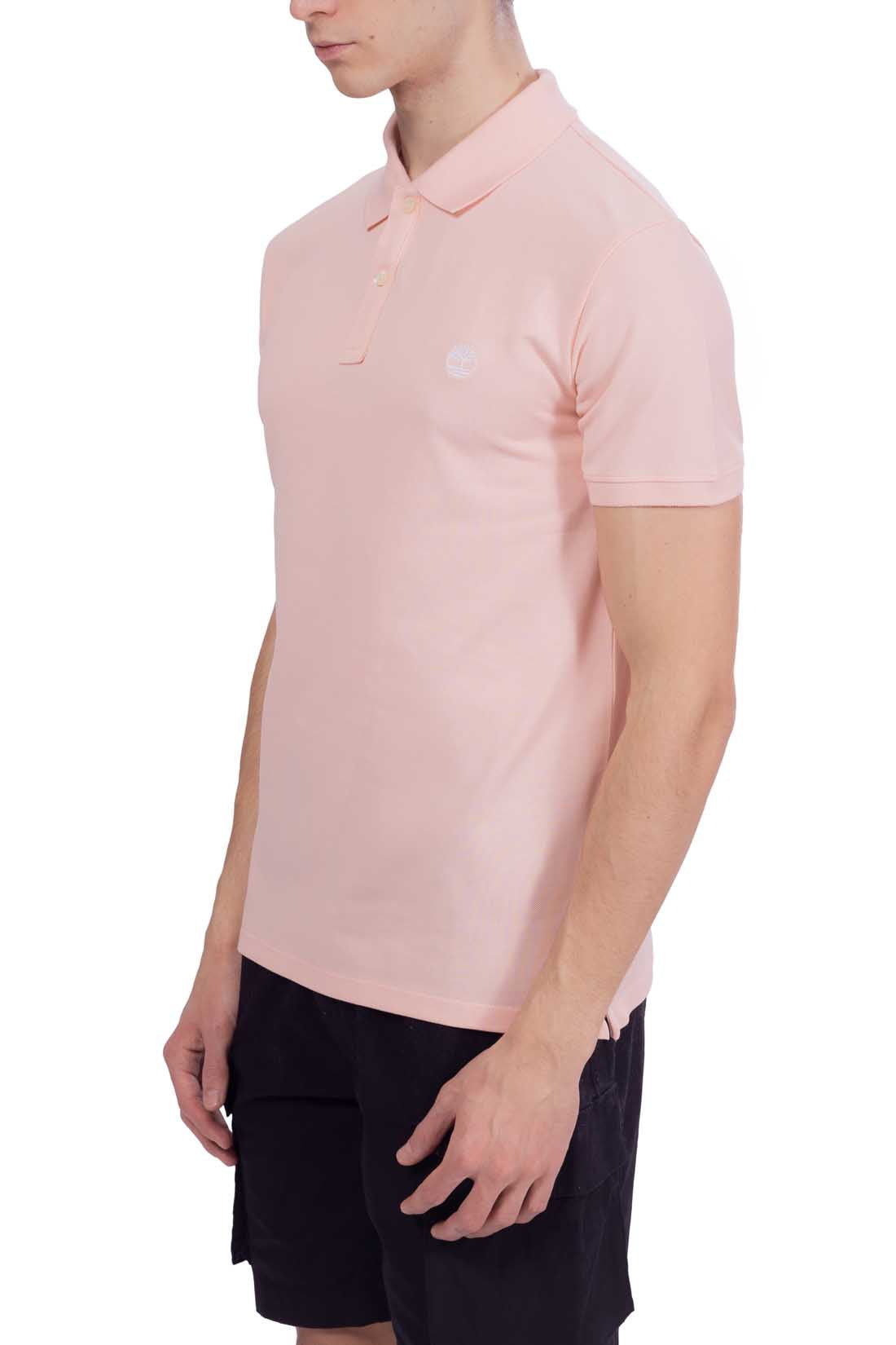 TIMBERLAND - Men's slim logo polo shirt-5