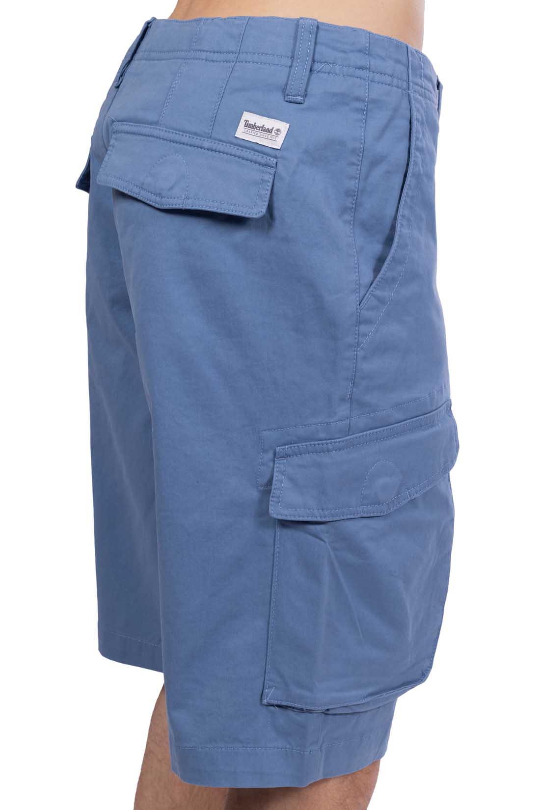 TIMBERLAND - Men's regular twill bermuda cargo shorts-0