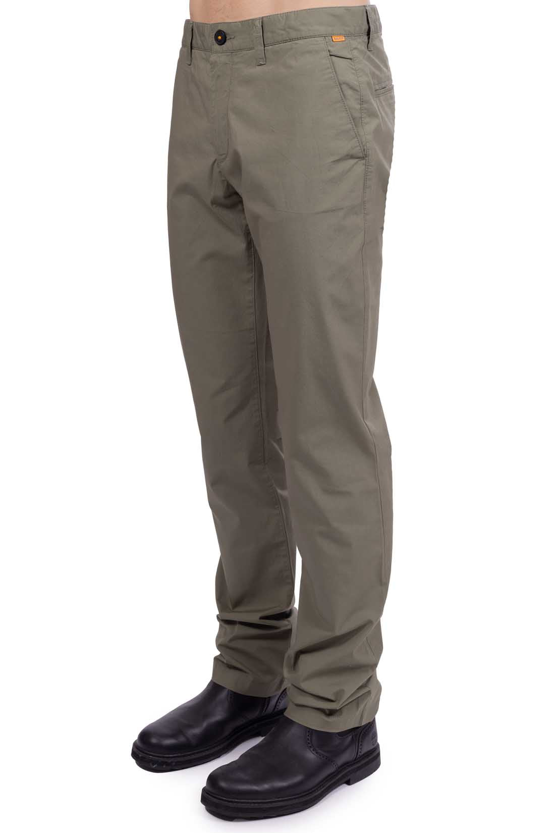 TIMBERLAND - Men's chino trousers with logo patch-5
