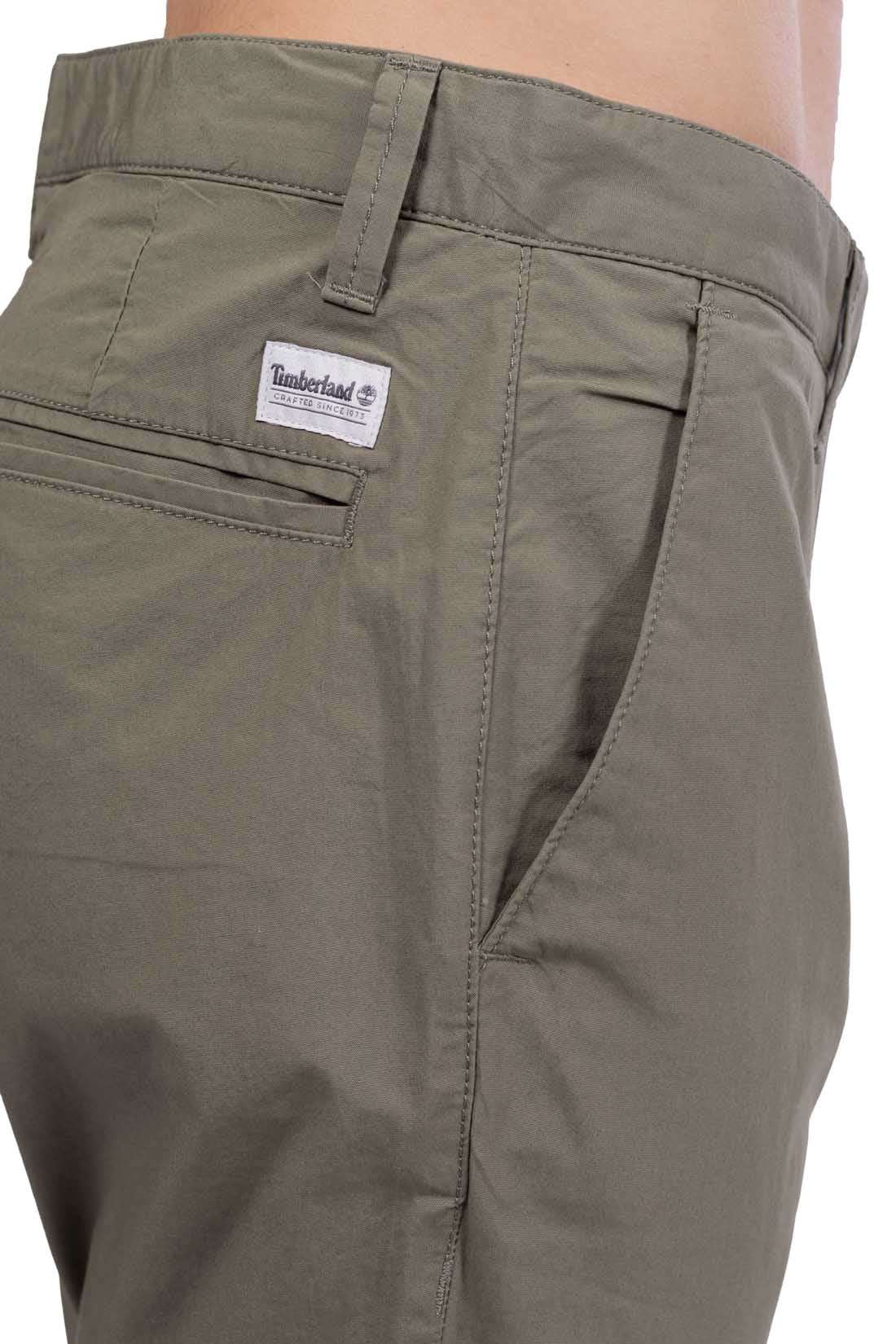 TIMBERLAND - Men's chino trousers with logo patch-8